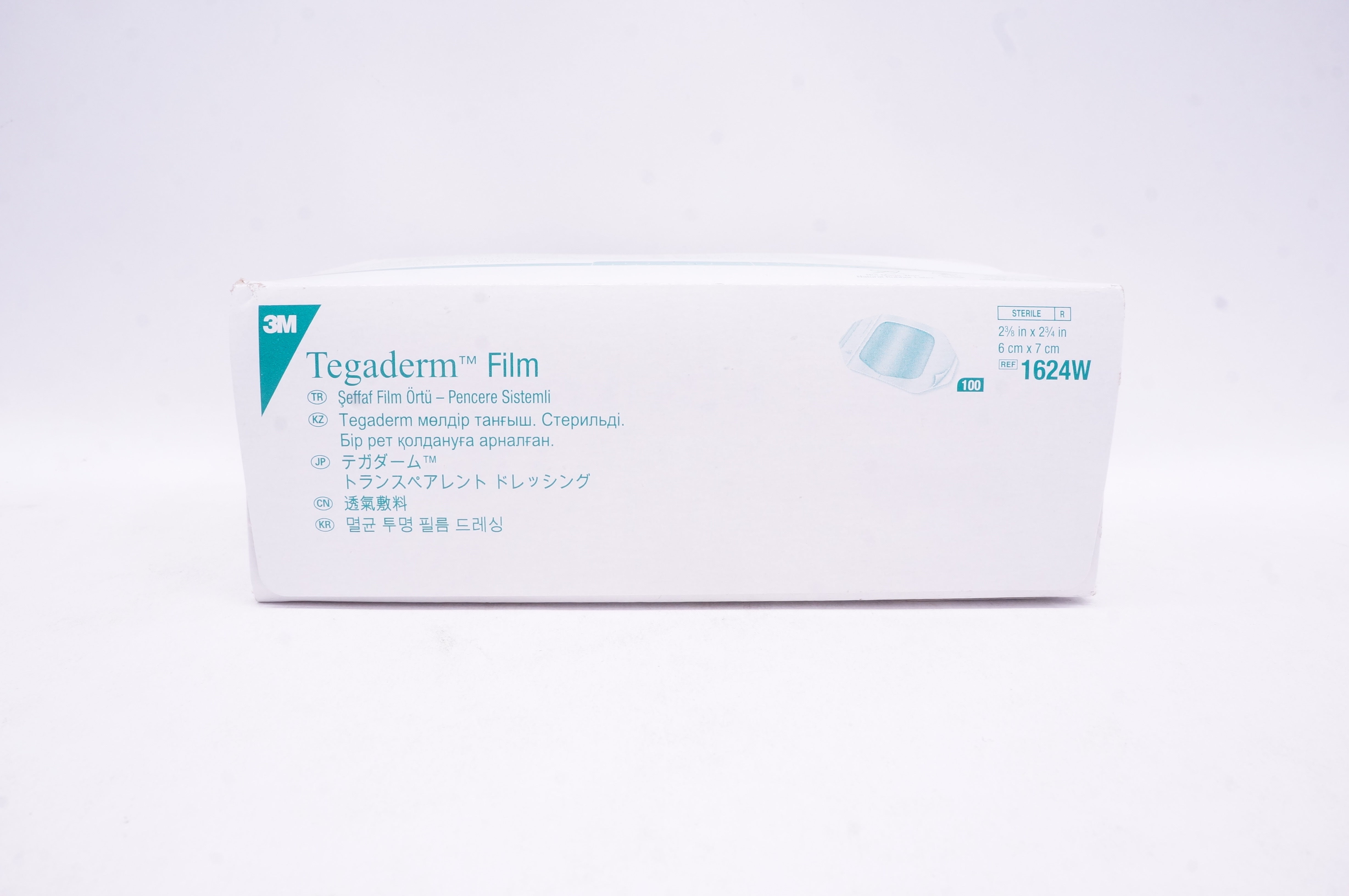 3M 1624W Tegaderm Transparent Film Dressing 2-3/8inch x 2-3/4inch - Box of 100