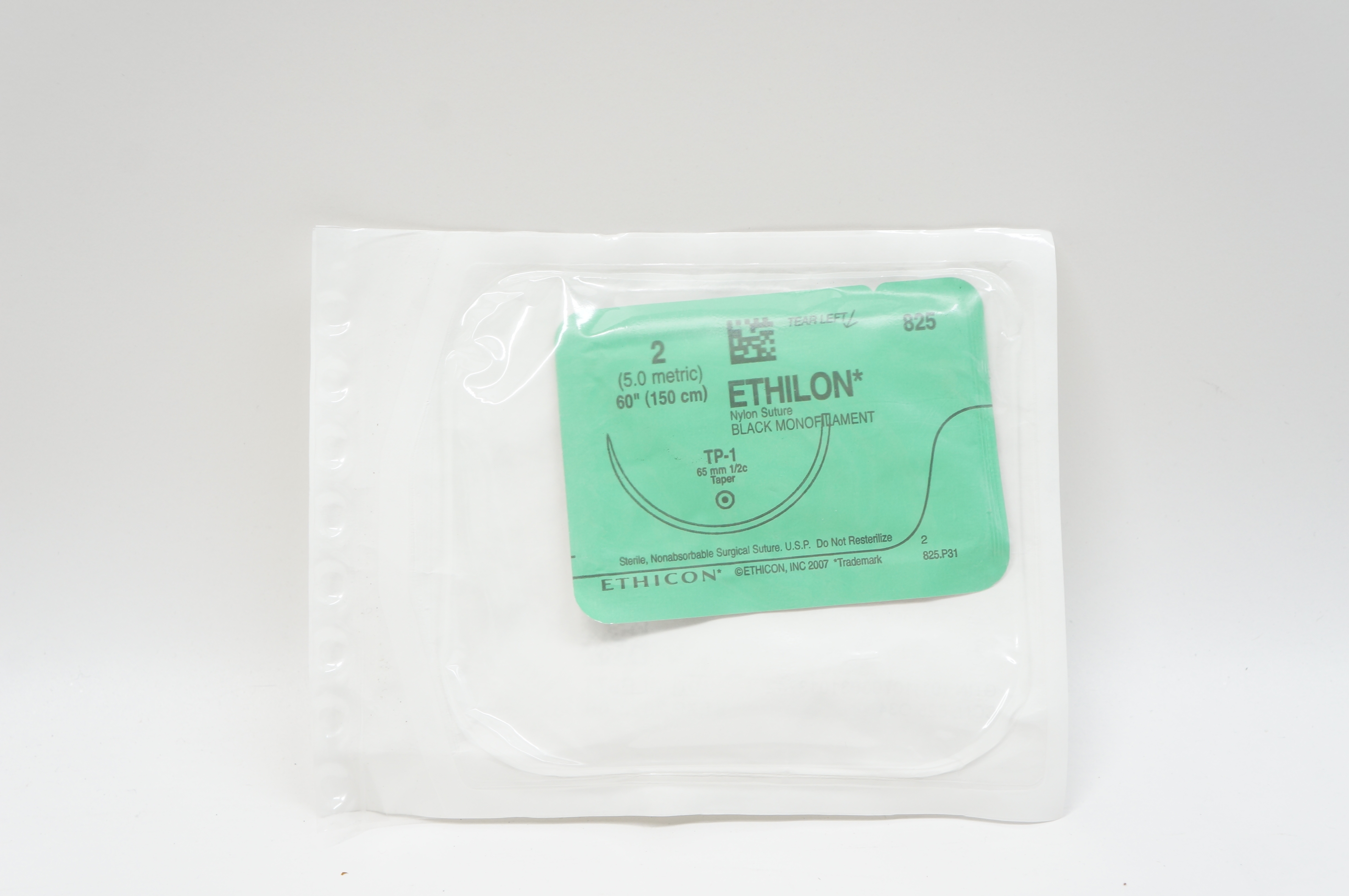 Ethicon 825 2 ETHILON, TP-1, 65mm 1/2c Taper, 60inch