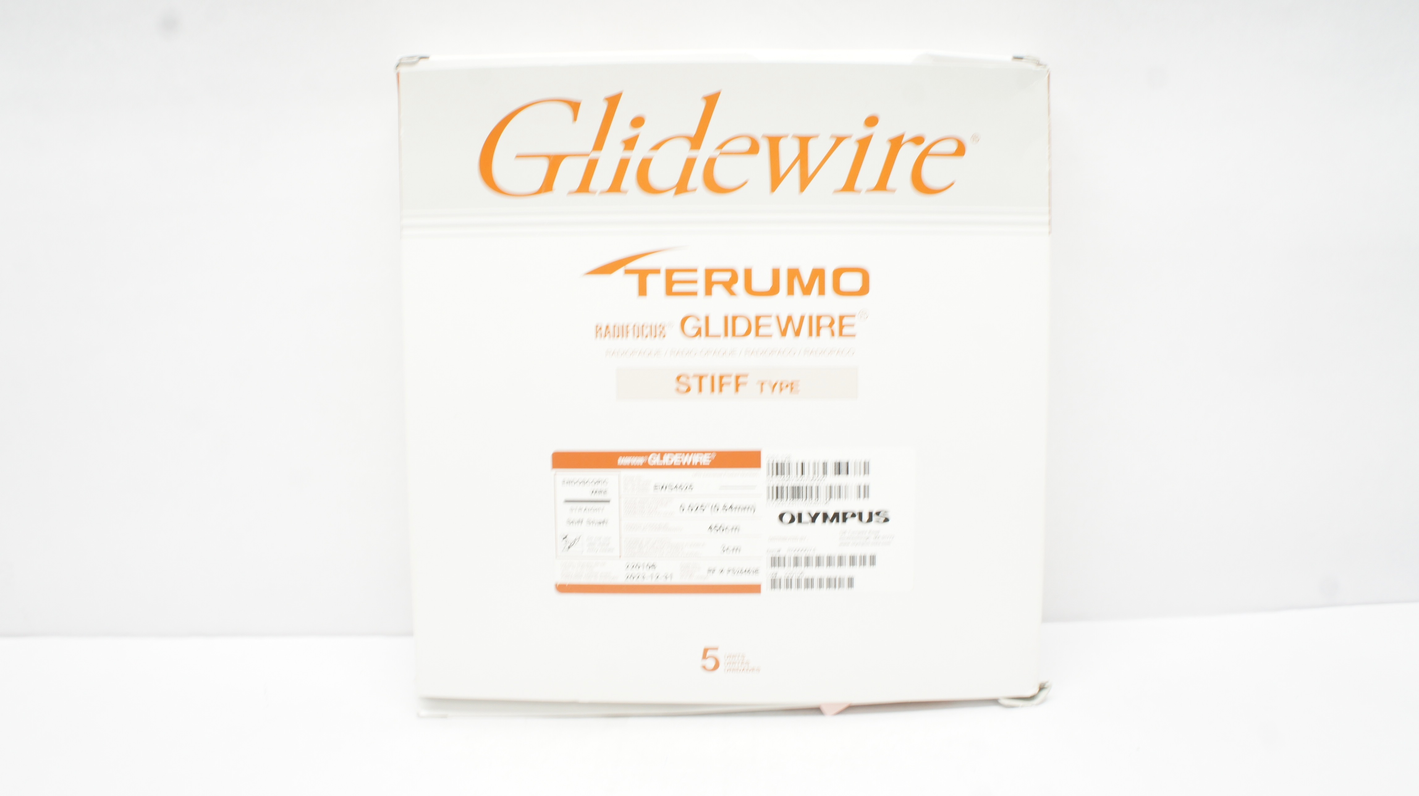 Olympus PS25453E Endoscopic Wire 0.025inch x 450cm x 3cm (x) - Box of 5