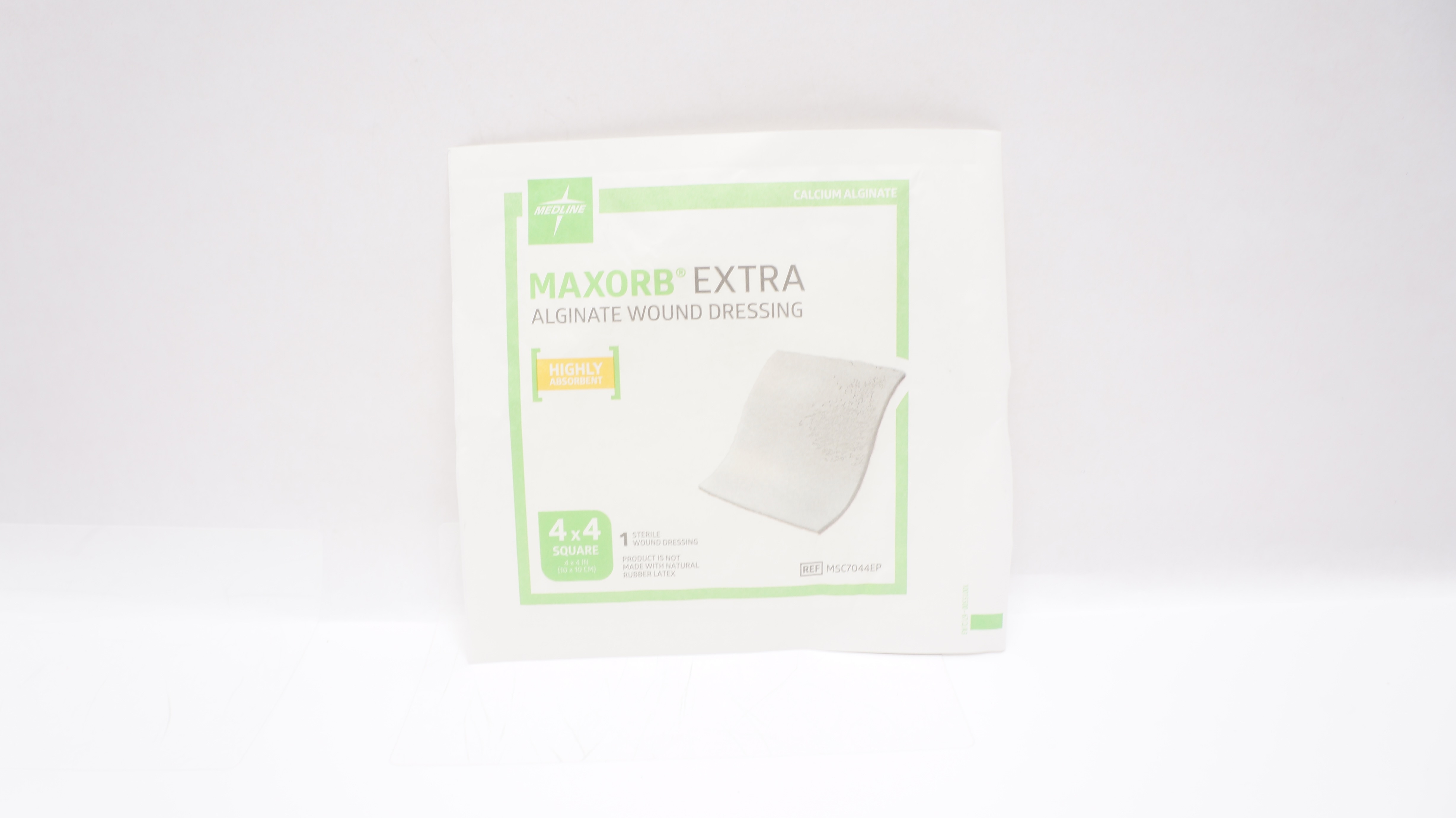 Medline MSC7044EP MAXORB Extra Alginate Wound Dressing 4 x 4inch
