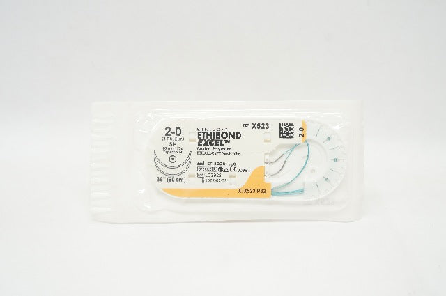 Ethicon X523 2-0 Ethibond Excel Surgical Stre SH 26mm 1/2c Taperpoint, 36in. (x)