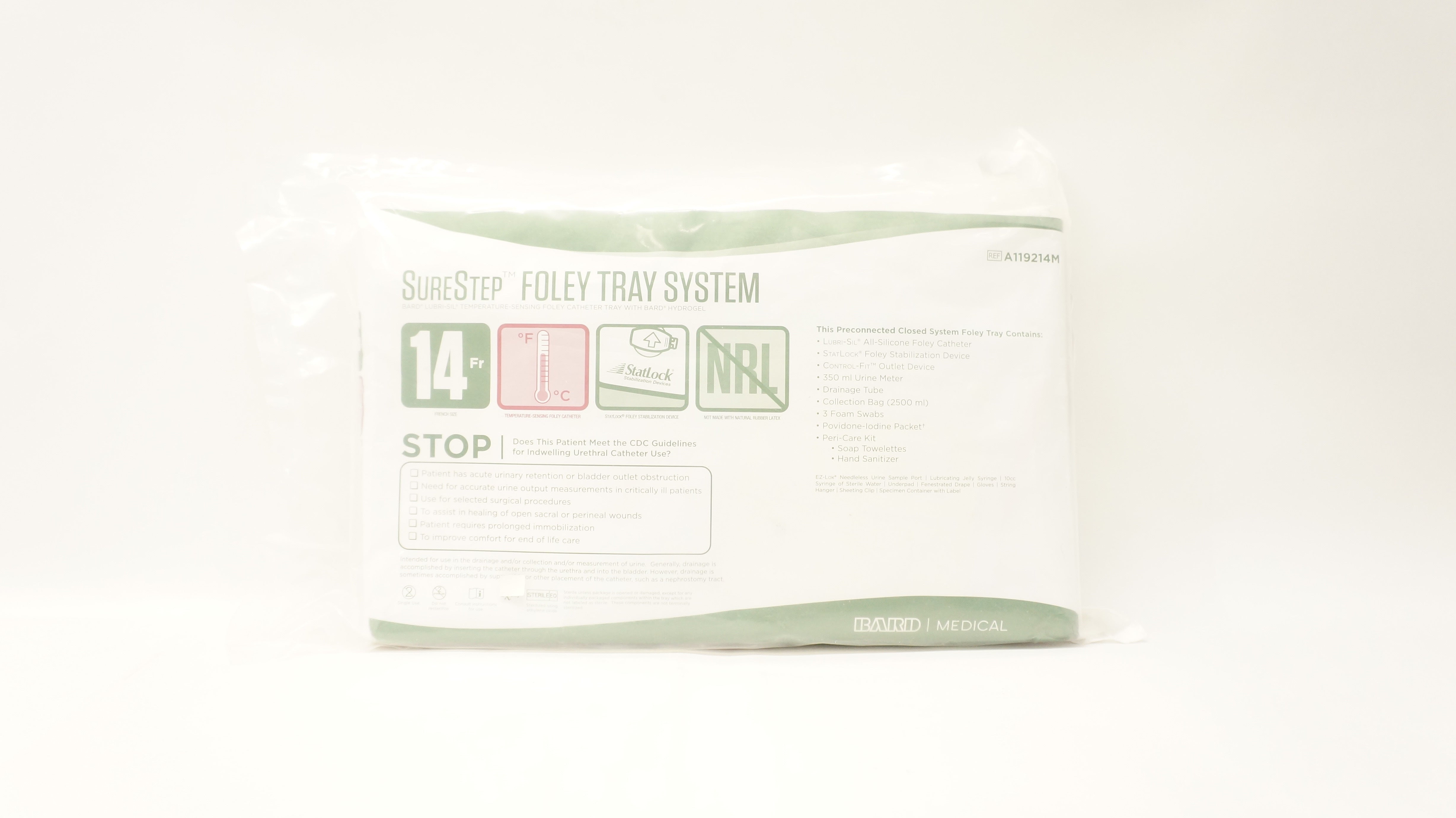 Bard A119214M SureStep Foley Tray System 14Fr (x)