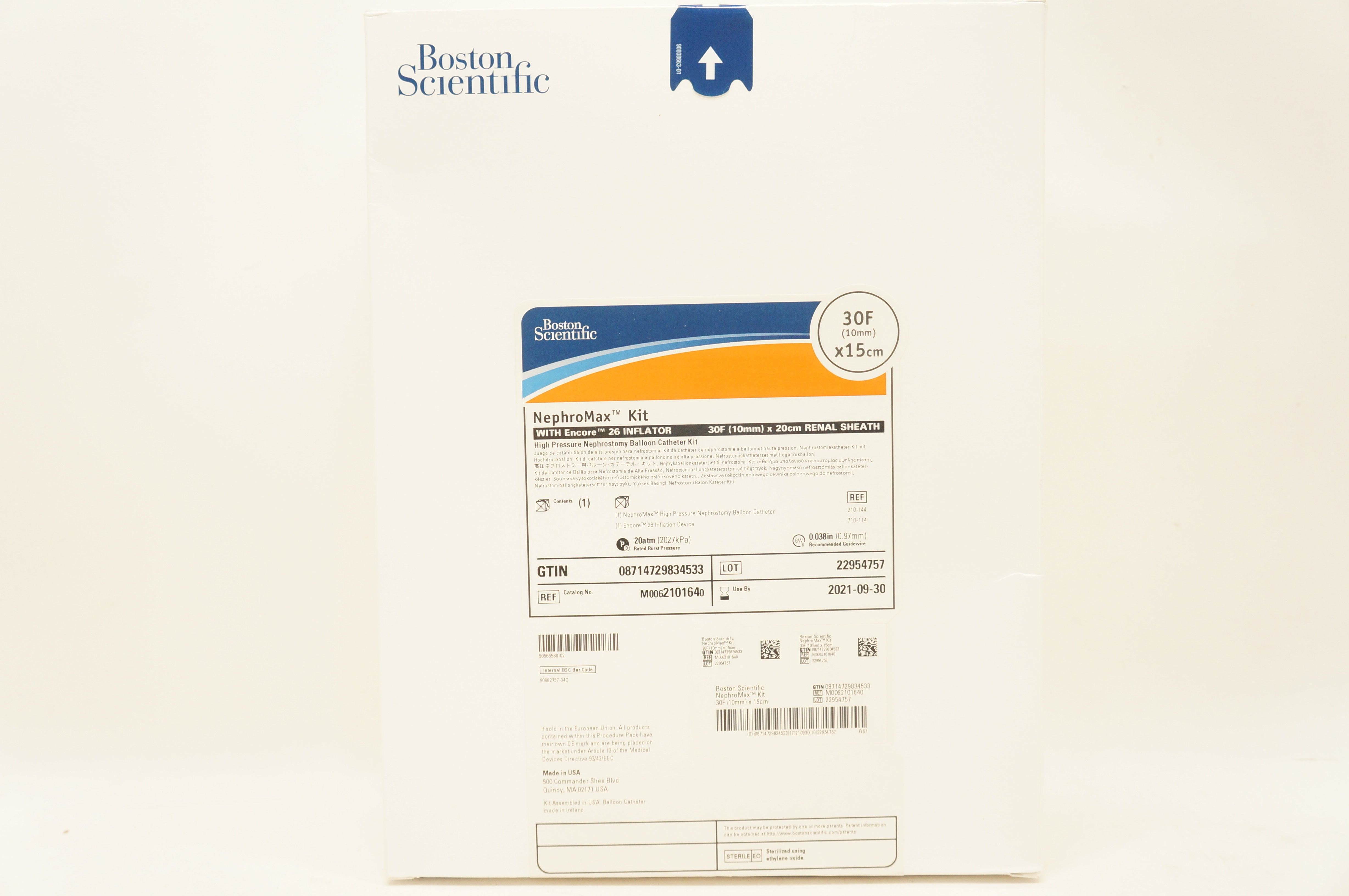 Boston Scientific 210164 High Pressure Nephrostomy Balloon Cath Kit 30Fx 15cm(x)