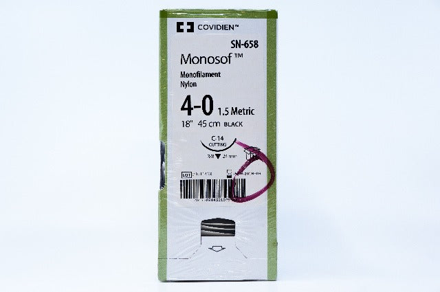 Covidien SN-658 4-0 Morosof, C-14, 3/8 24mm, 18inch ~ Pack of 36 (x)