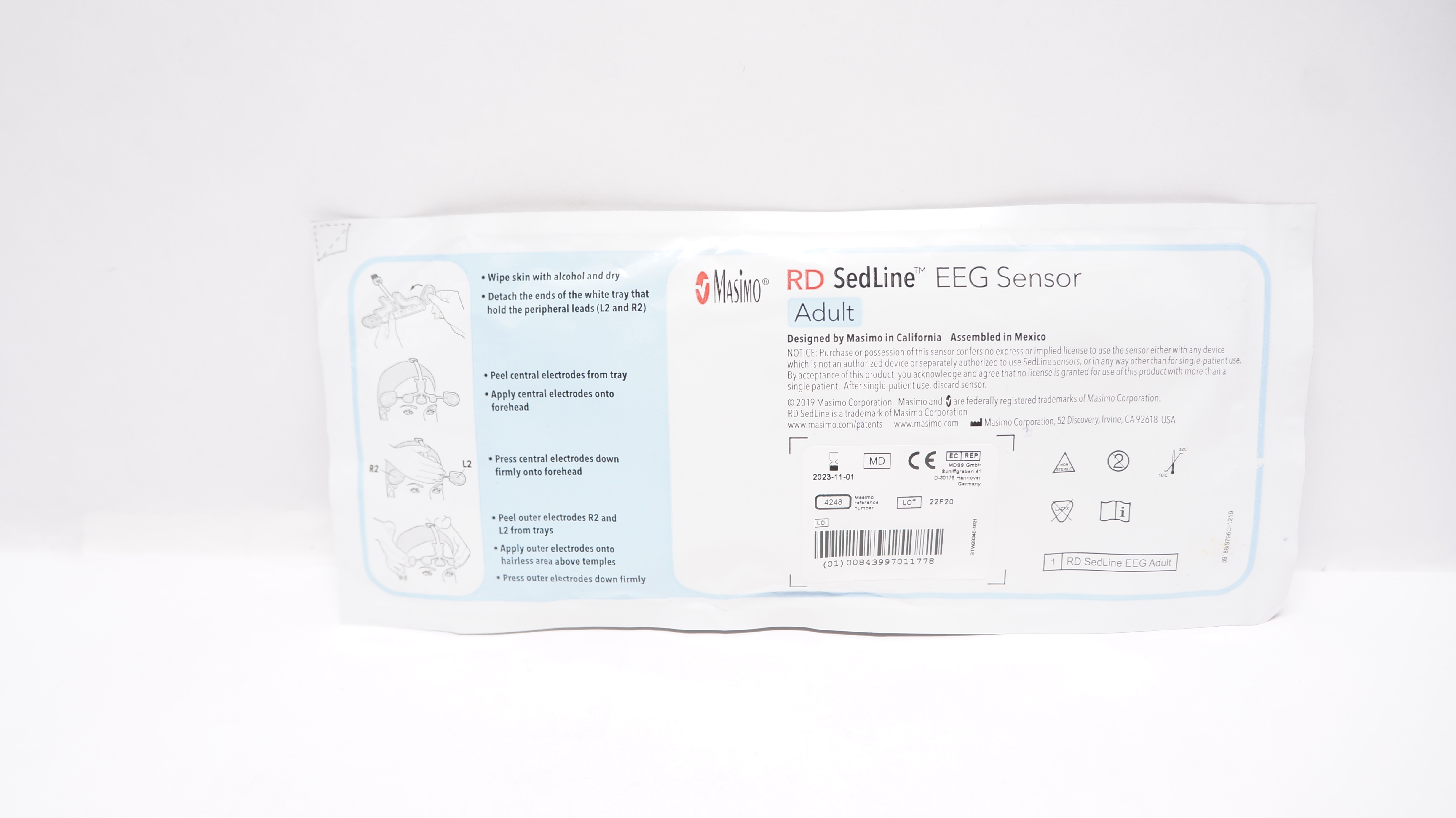 Masimo 4248 RD Sedline EEG Sensor Adult (x)