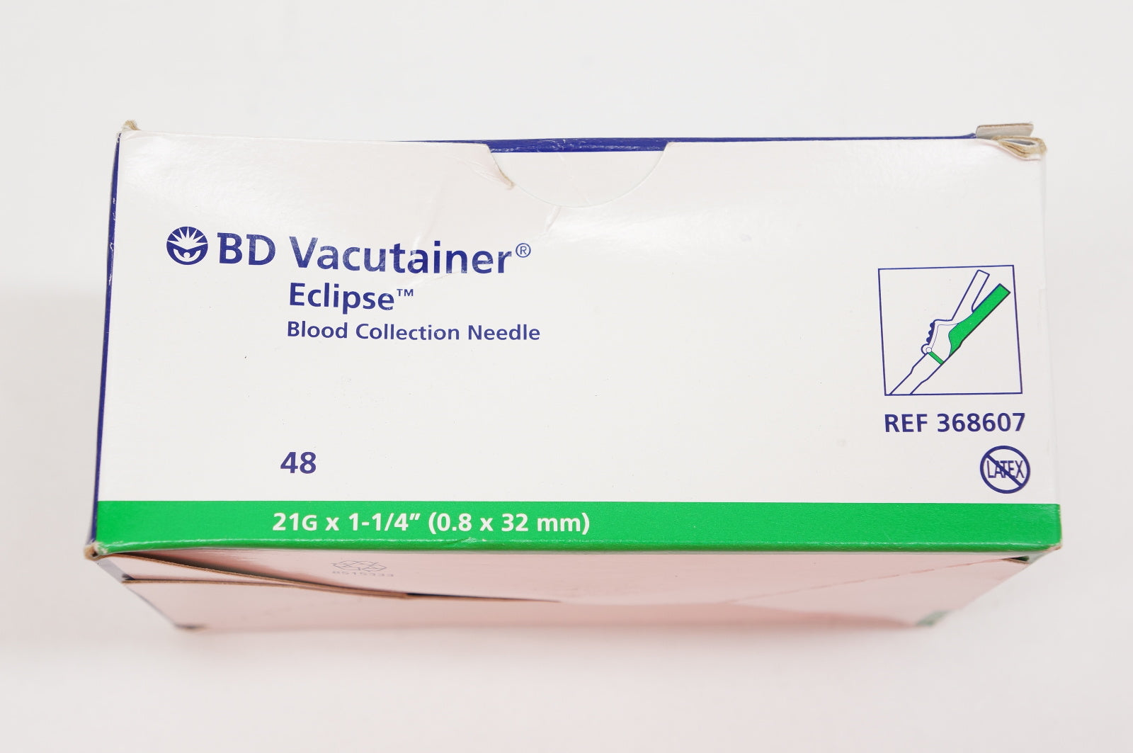 BD 368607 Vacutainer Eclipse Blood Collection Ndle 21G x 1-1/4inch (x)-Box of 48