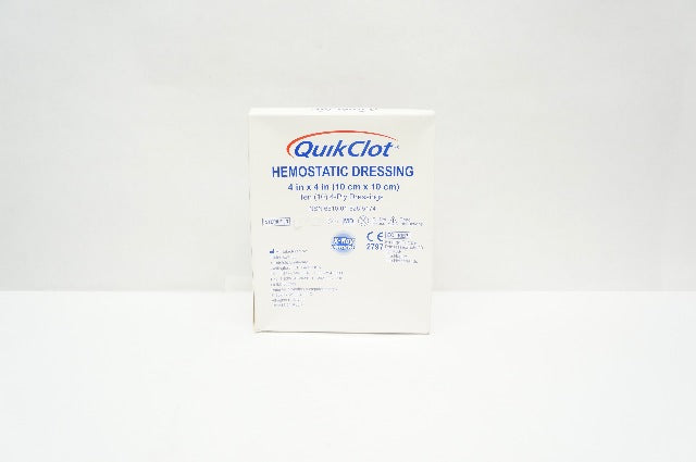 Z-Medica 459 QuikClot Hemostatic Dressing 4-Ply 4inch x 4inch - Box of 10