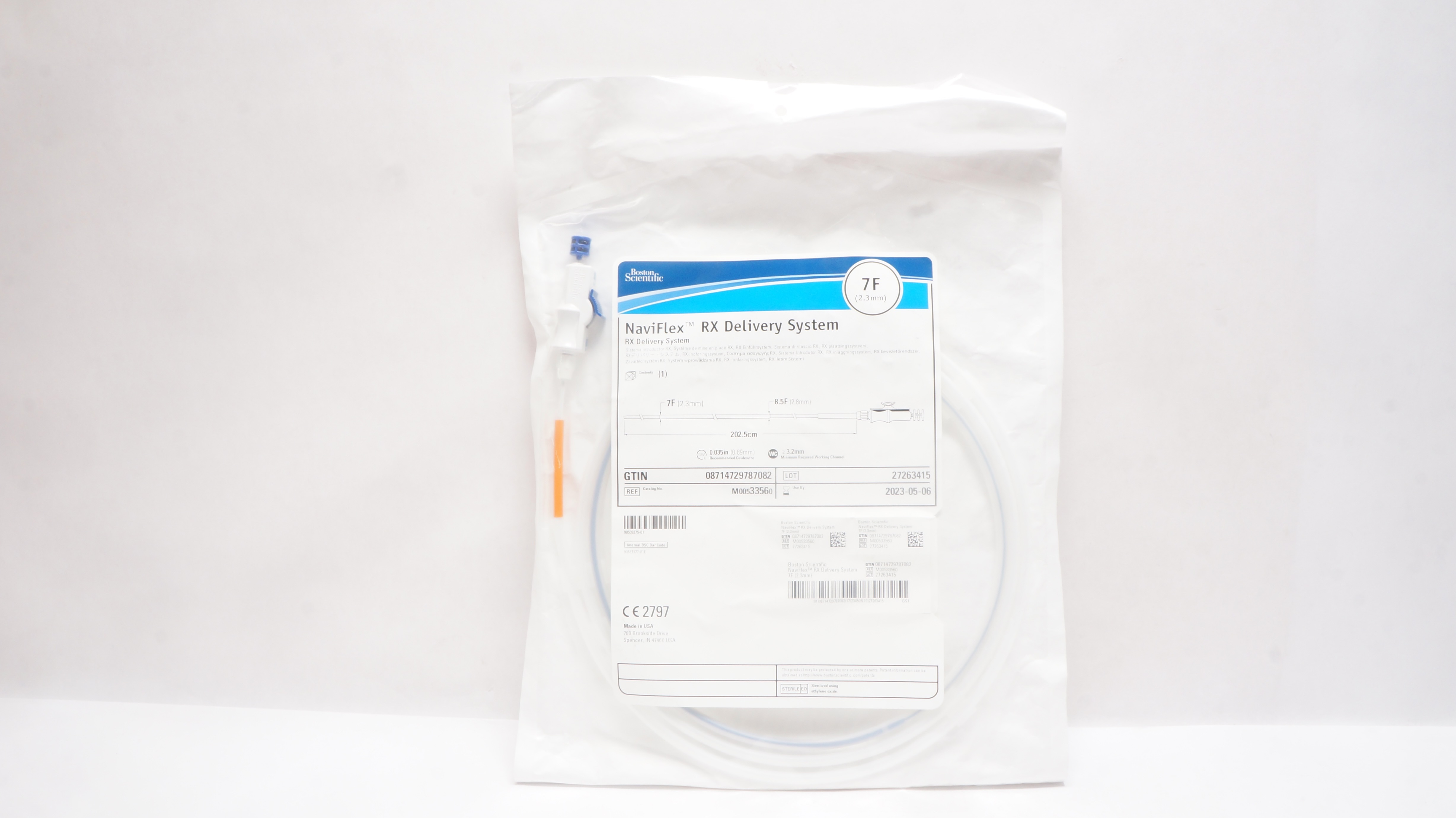 Boston Scientific M00533560 NaviFlex RX Delivery System 7F (x)