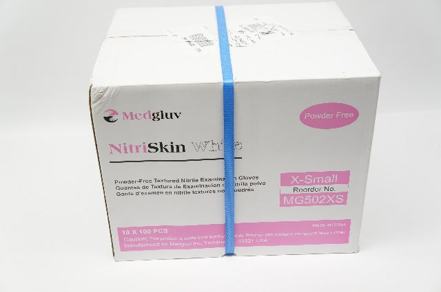 Medgluv MG502XS Powder-Free Nitrie Examination Gloves X-Small - Box of 1000