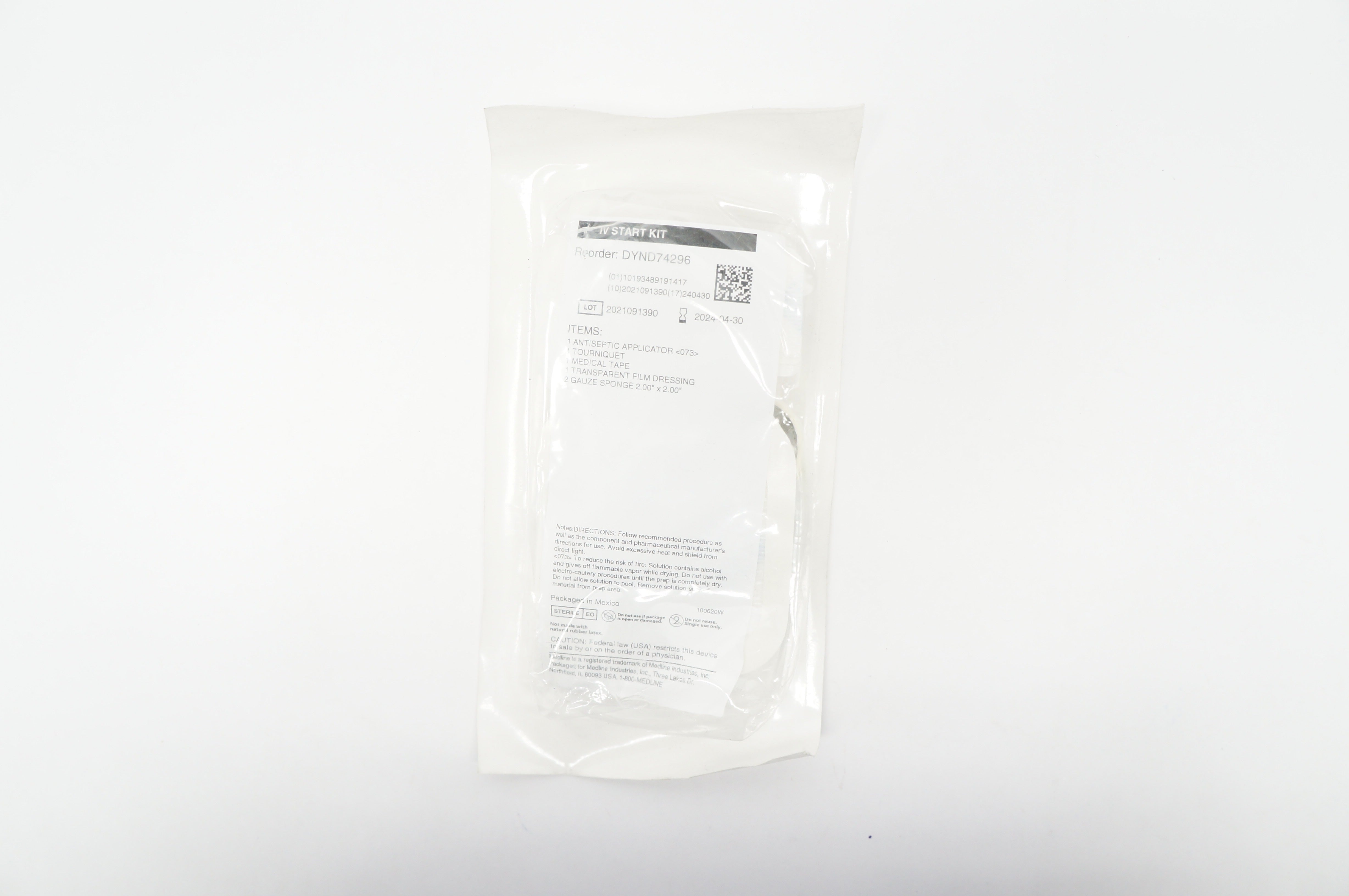Medline DYND74296 IV Start Kit