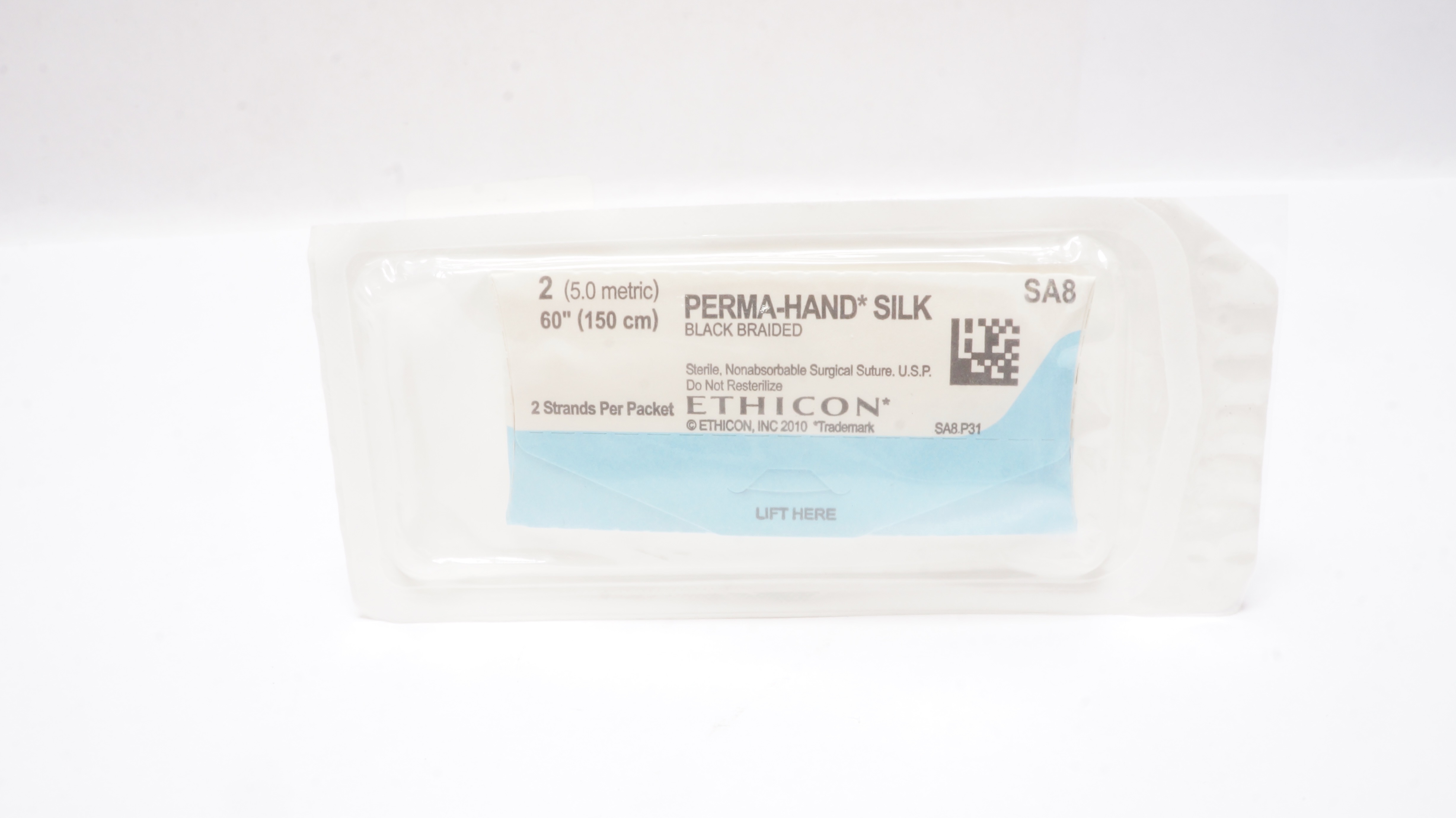 Ethicon SA87 1 Perma-Hand SILK,  Black Braided, 30inch