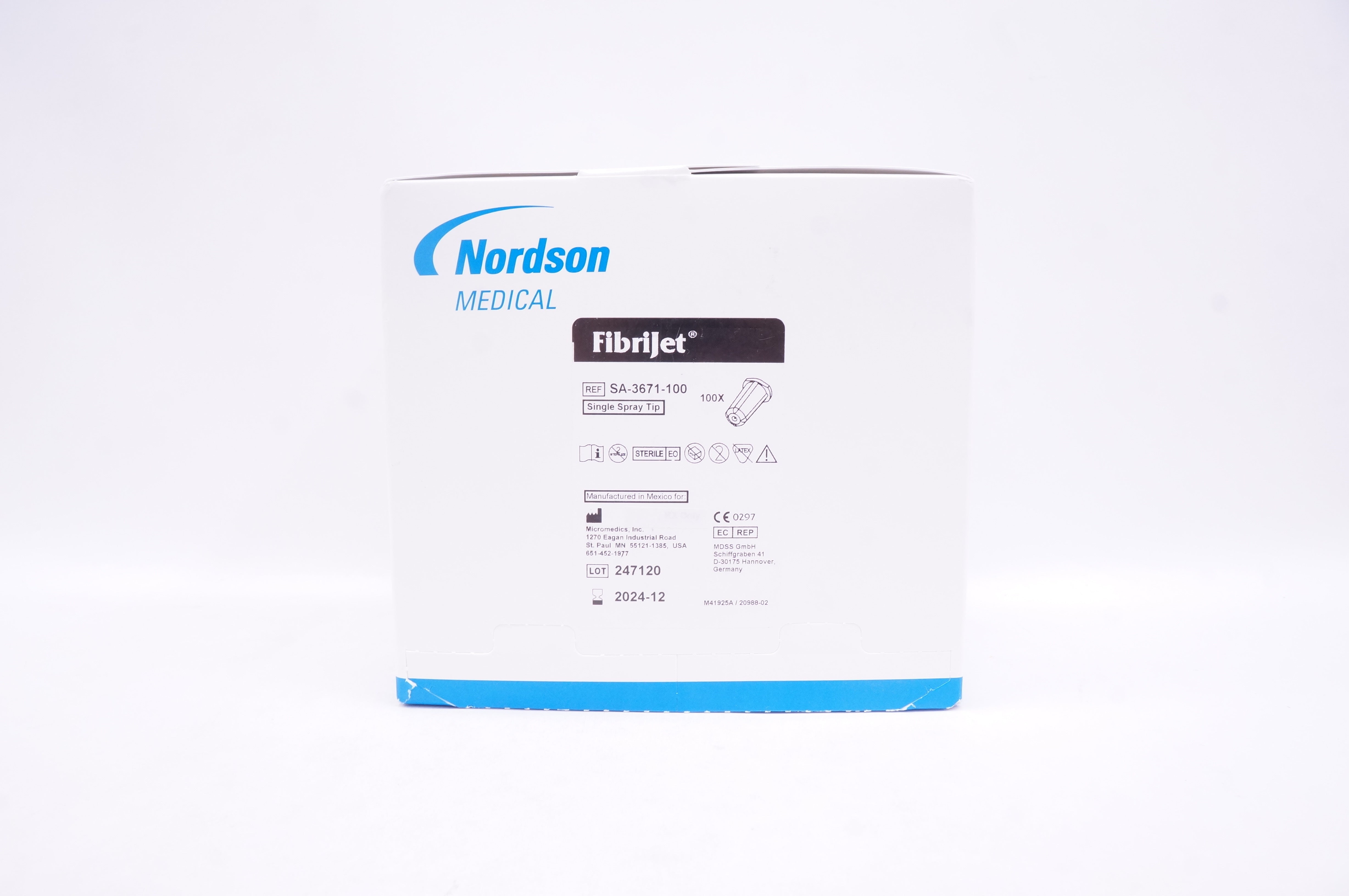 Nordson Medical SA-3671-100 FibriJet Single Spray Tip - Box of 100