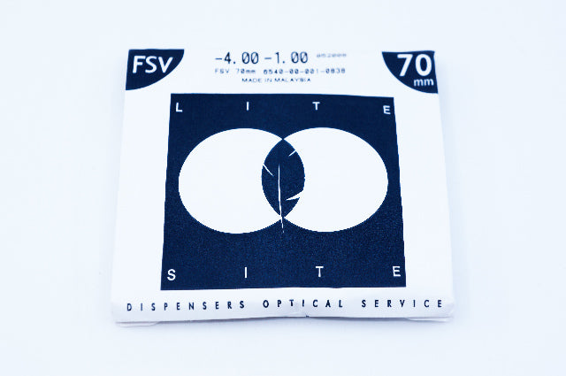 Lite Site 6540-00-001-0838 Optical Service Hard Resin Lens 70mm -4.00 -1.00