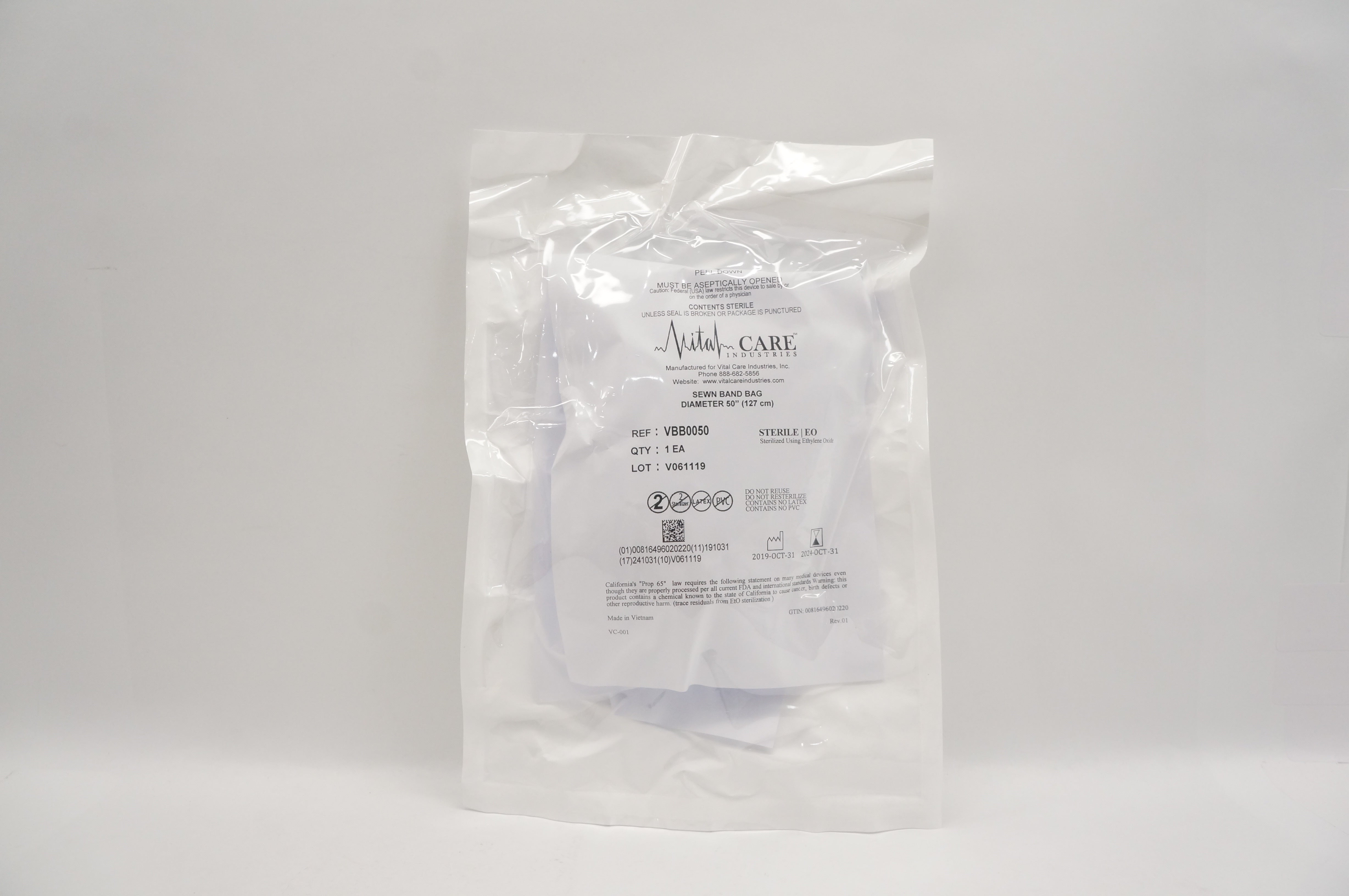 Vital Care  VBB0050 Sewn Band Bag, Diameter 50 inch