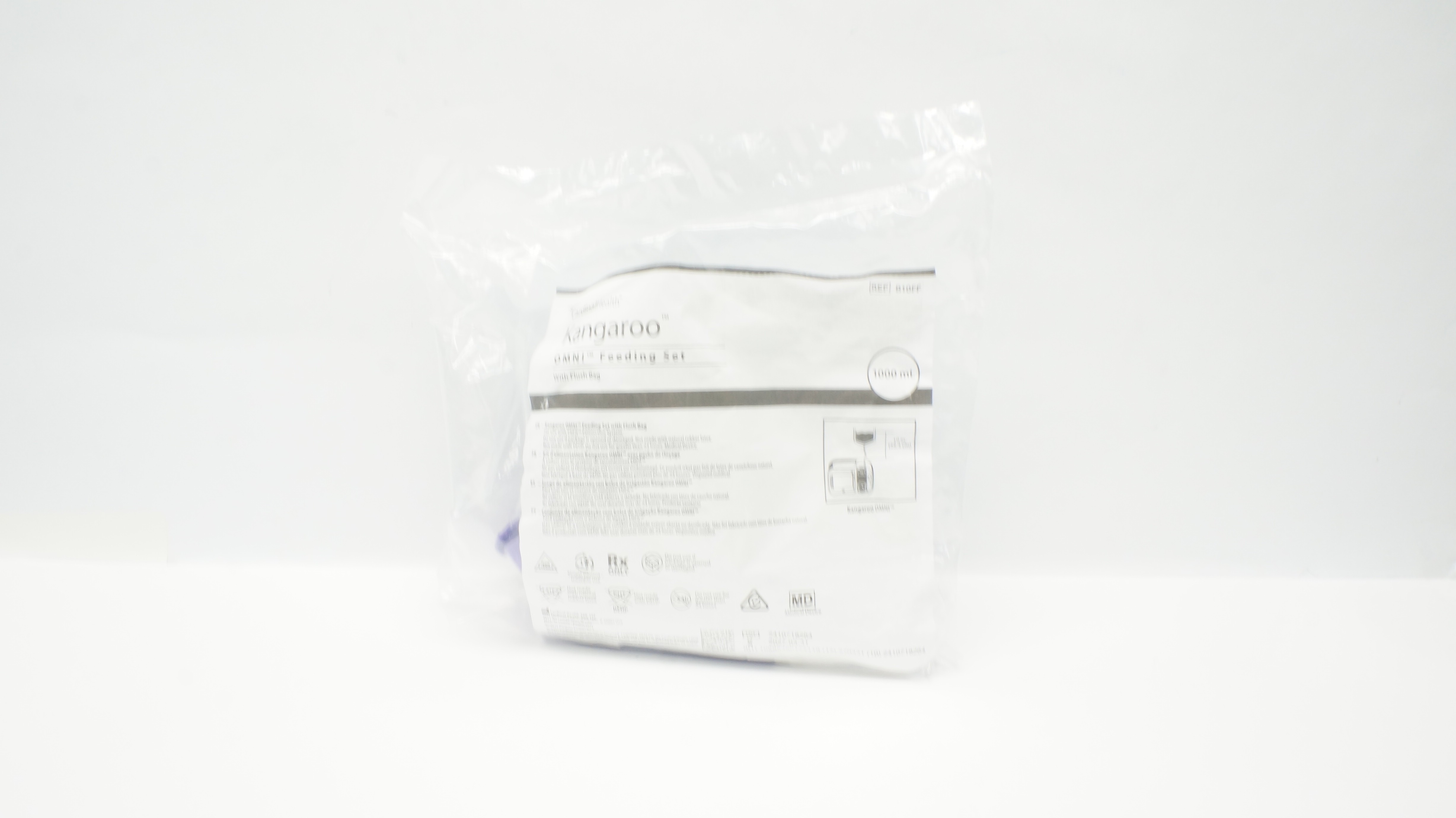 Cardinal Health B10FF Kangaroo OMNI Enteral Feeding Set w/ 1000 mL Flush Bag