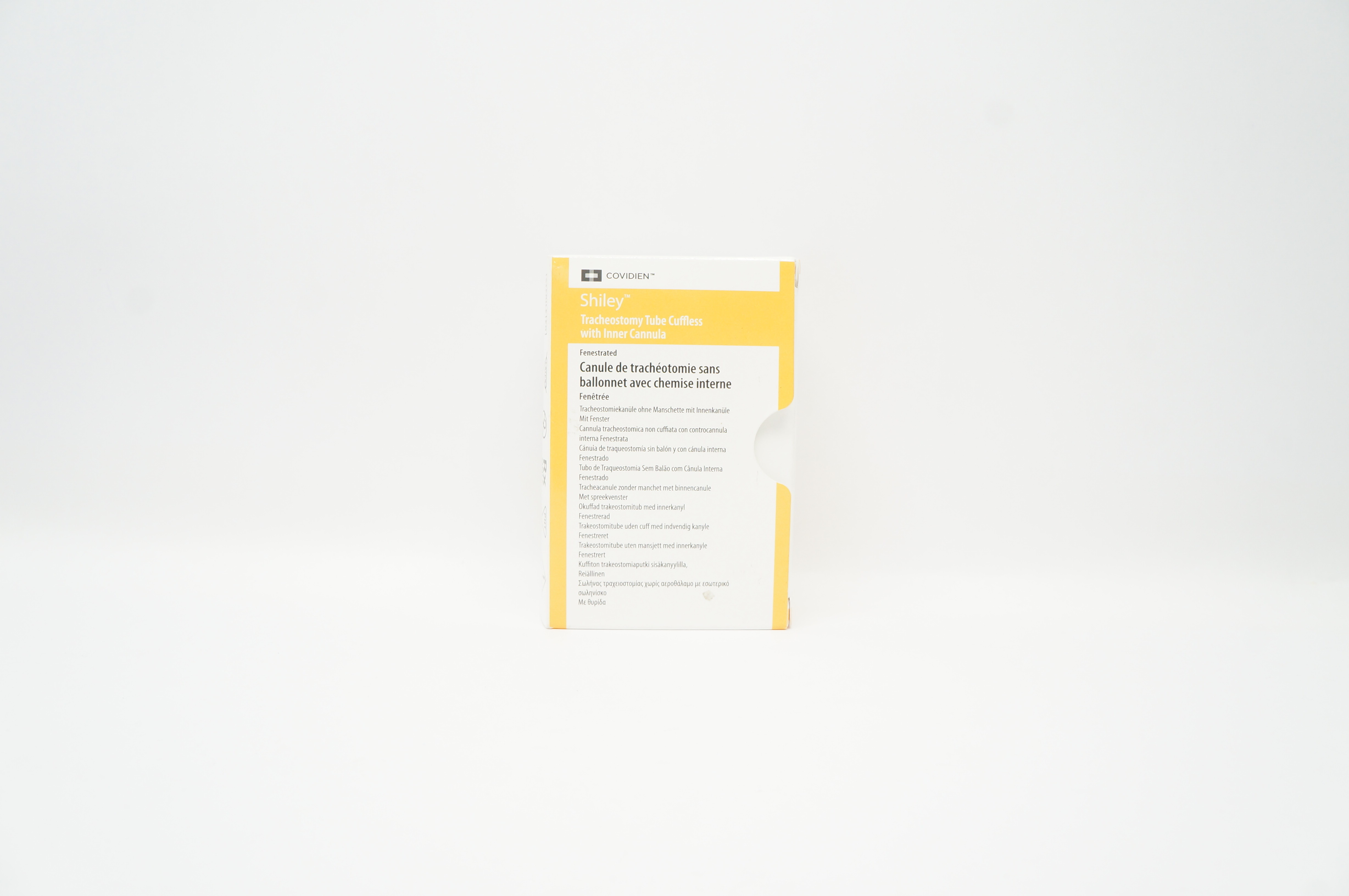 Covidien 6CFN Shiley Tracheostomy Tube Cuffless 6.4mm I.D. x 10.8mm O.D. x 76mm