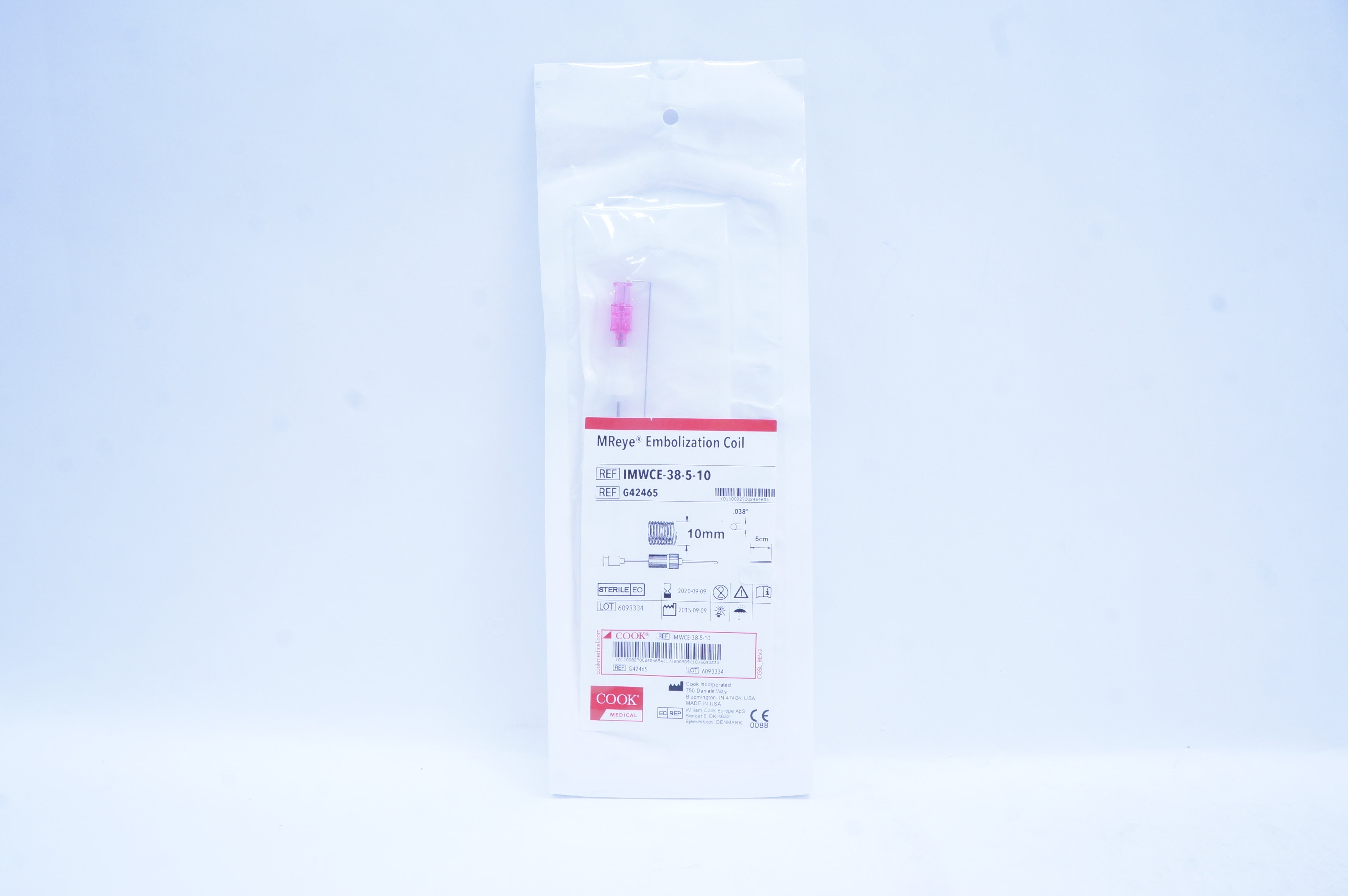 Cook Medical G42465 MReye Embolization Coil 0.038in x 5cm x 10mm (x)