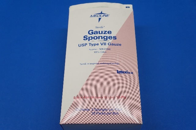 Medline NON21842 Gauze Sponges USP Type VII Gauze 8