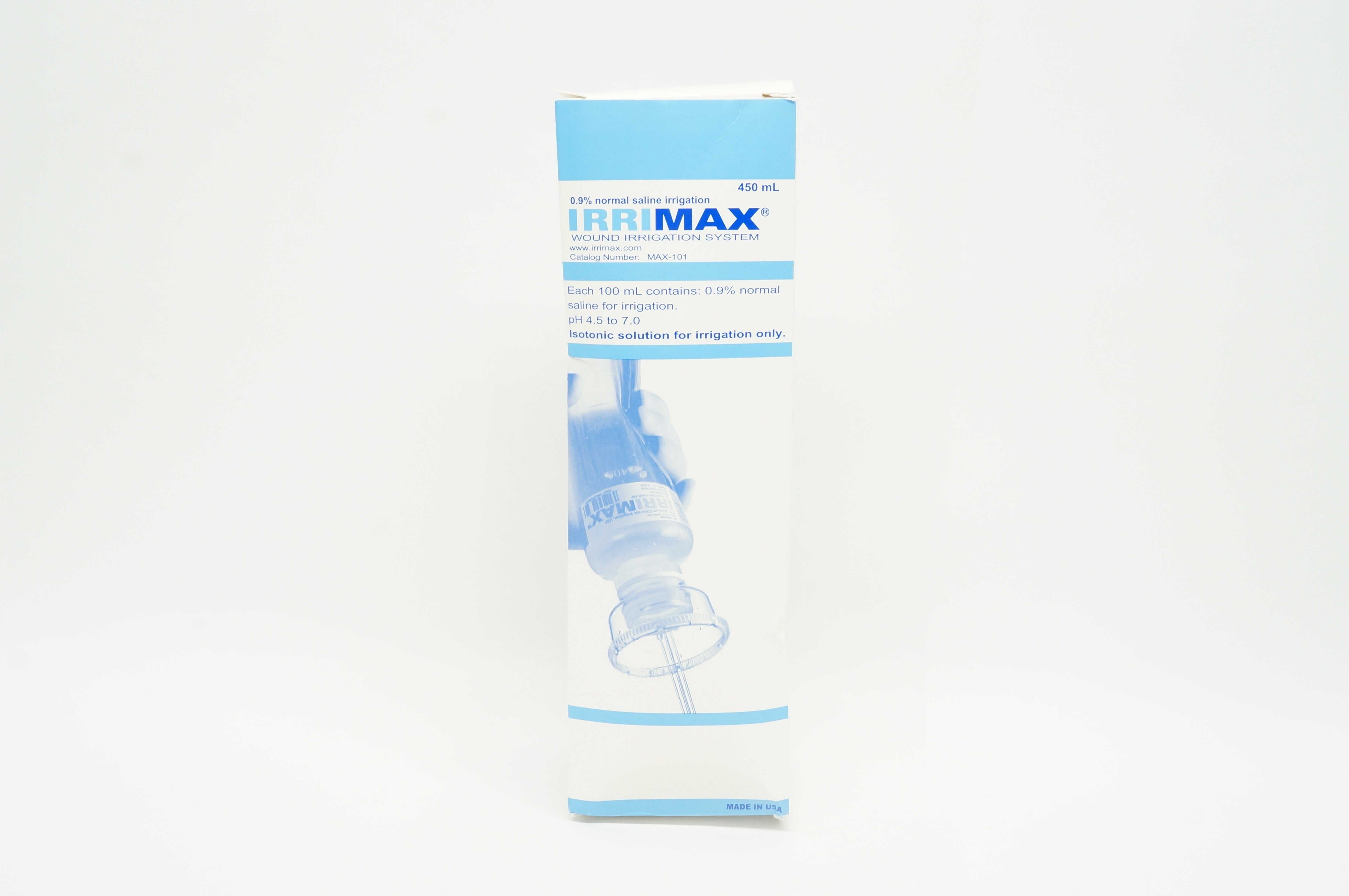 Irrimax MAX-101 Wound Irrigation System, 450mL, 0.9% (x)