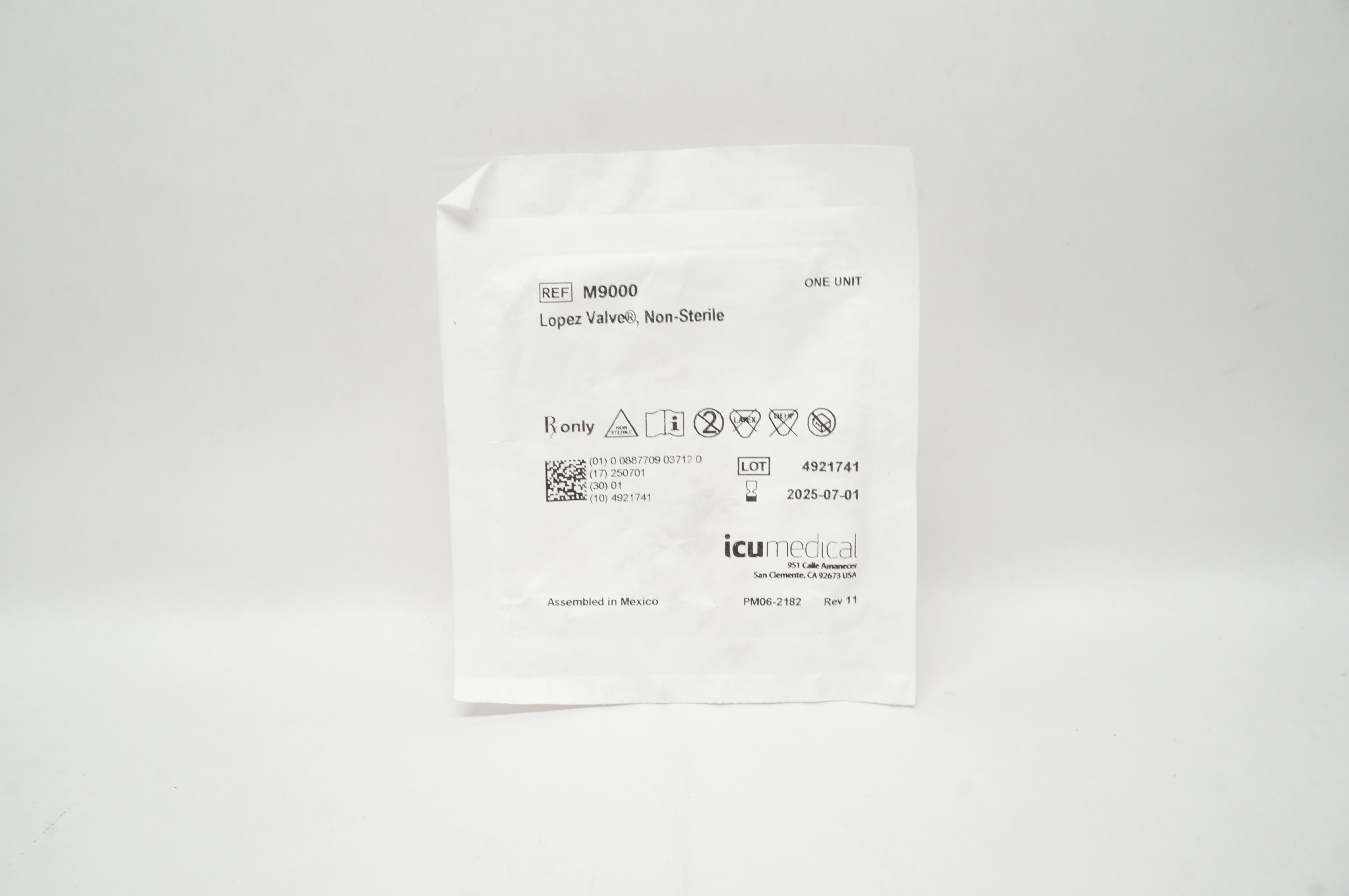 ICU medical M9000 Lopez Valve Non-Sterile