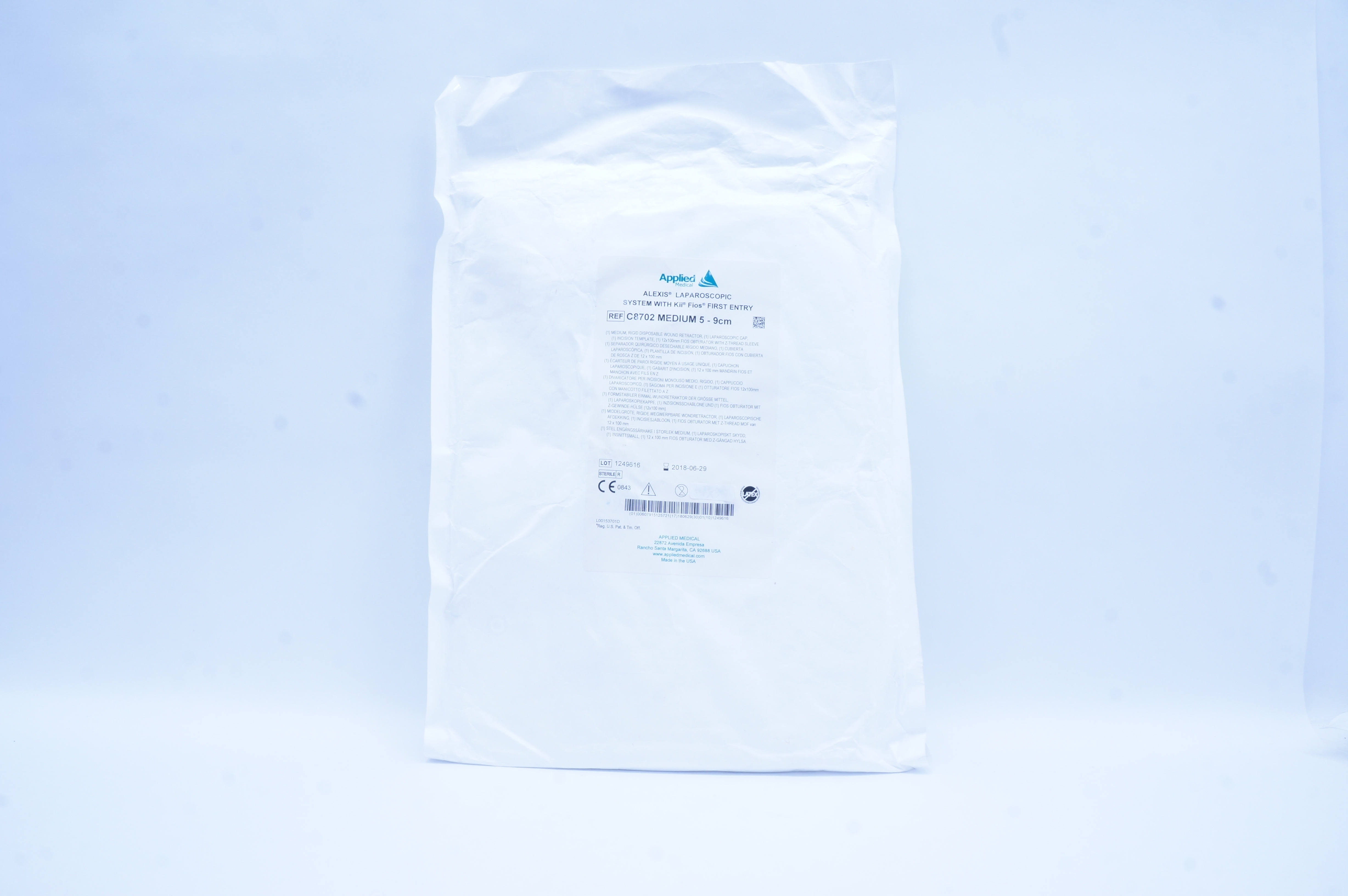 Applied Medical C8702 Alexis Laparoscopic System w/Kii Fios First Entry 5-9cm(x)