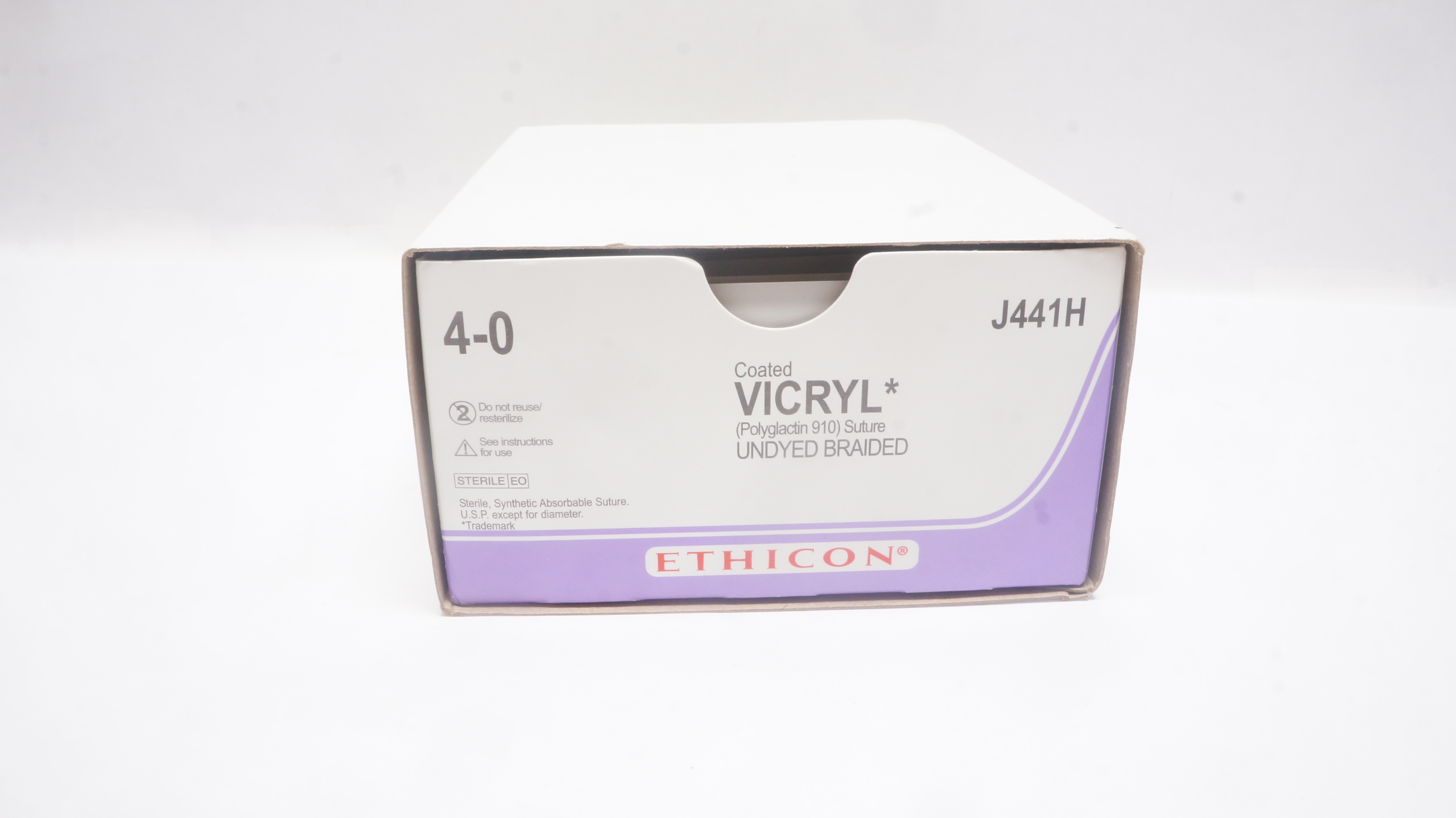 Ethicon J441H 4-0 VICRYL Stre FS-1 24mm 3/8c Reverse Cutting 27inch(x)-Box of 36