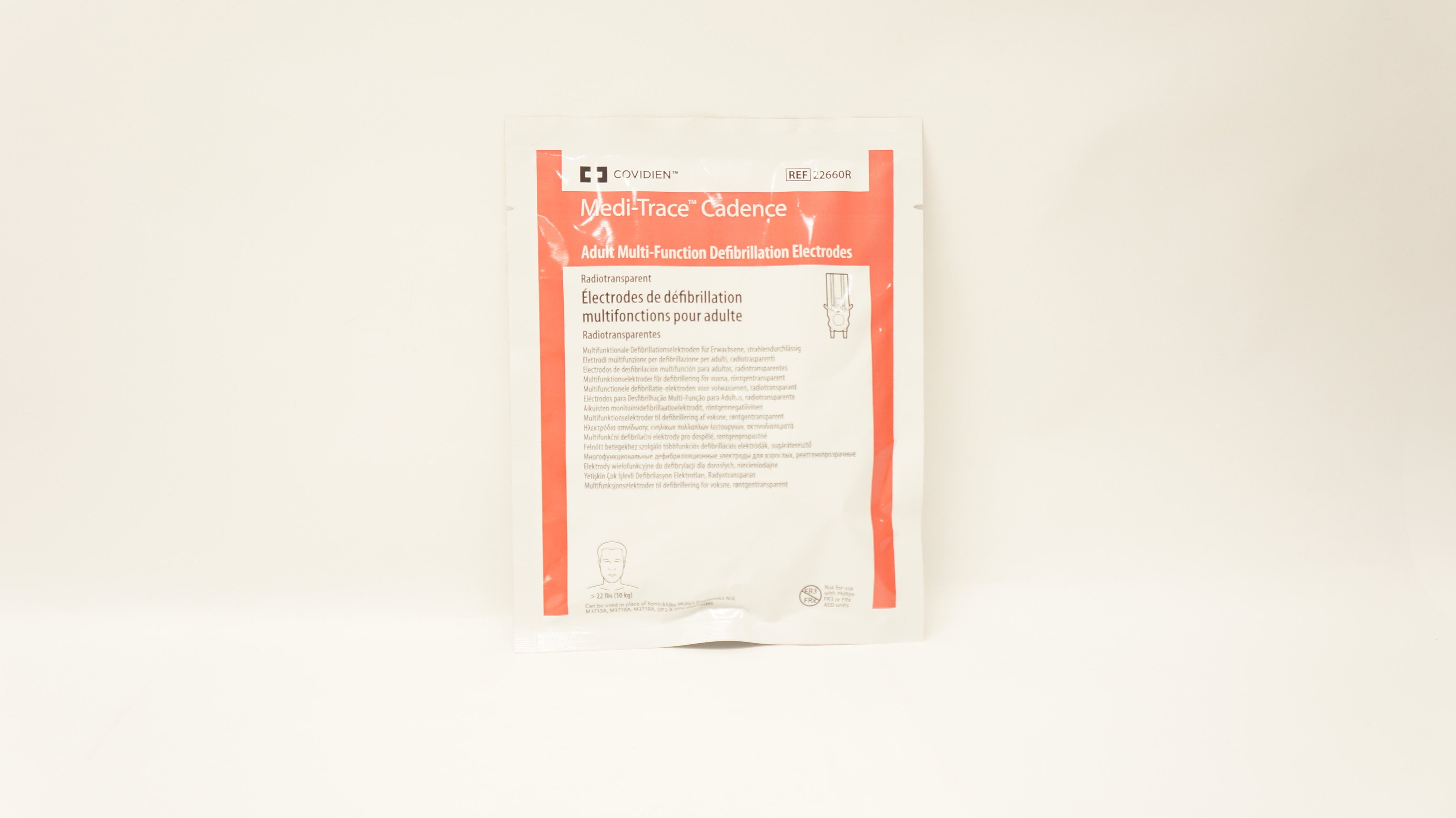 Covidien 2266OR Medi-Trace Multi-Function Defibrillation Electrodes >22lbs (x)