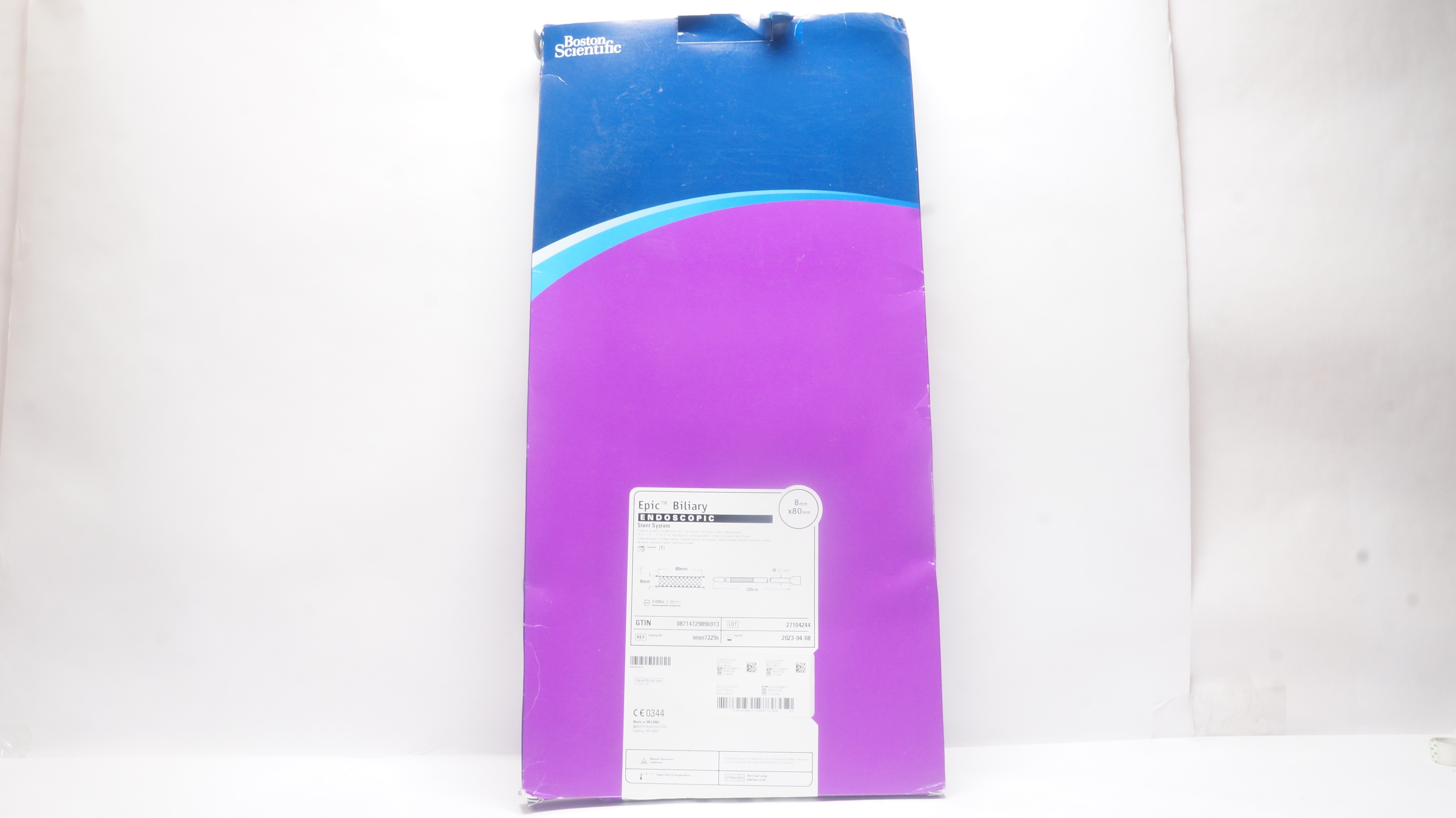 Boston Scientific 7229 Epic Biliary Stnt. System 8mm x 80mm (x)