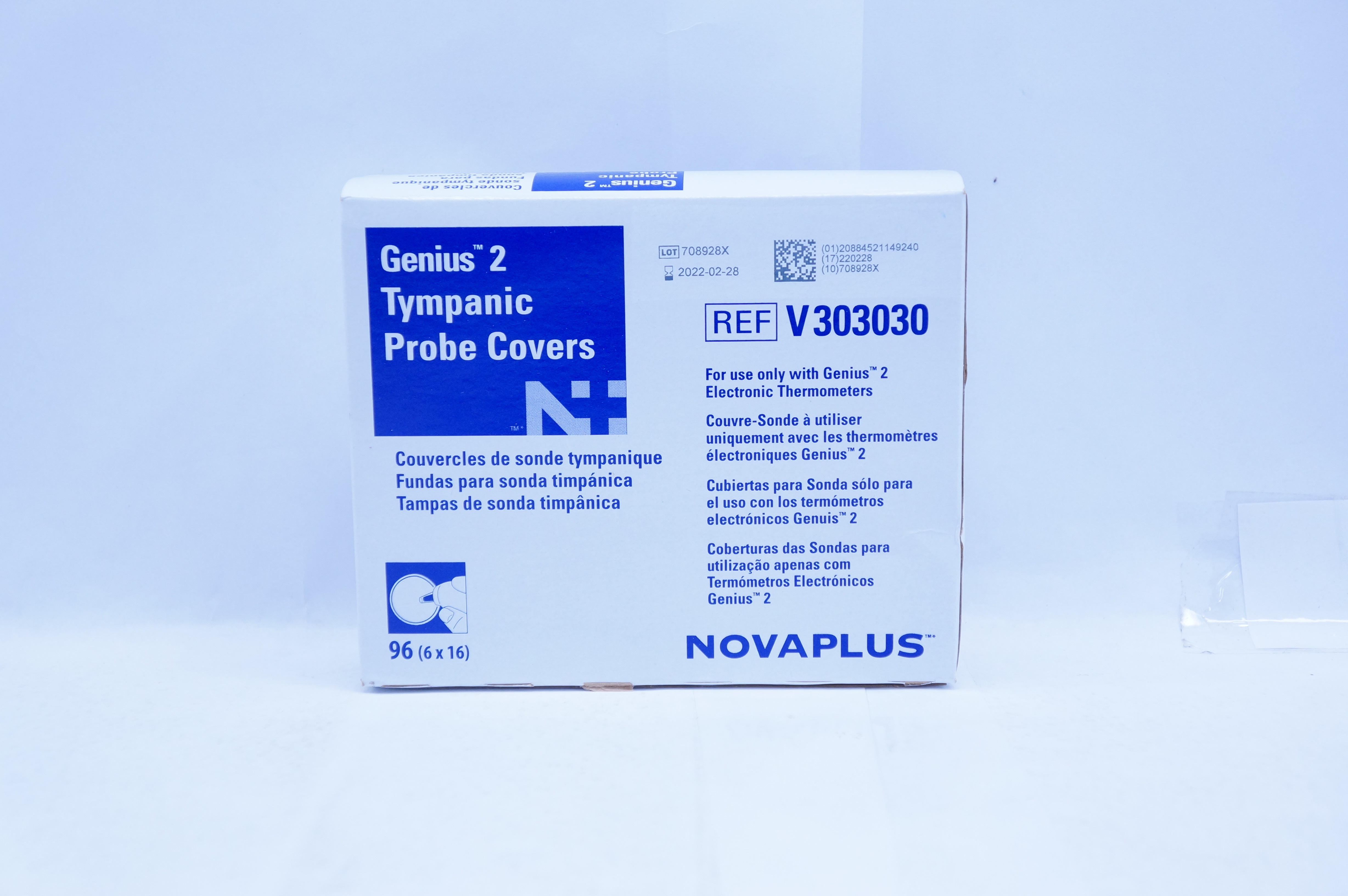 Covidien V303030 Novaplus Genius 2 Tympanic Probe Covers (x) - Box of 96