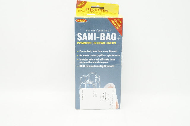 Richardson Cleanwaste Sani-Bag Commode/Bedplan Liners - Pack of 10