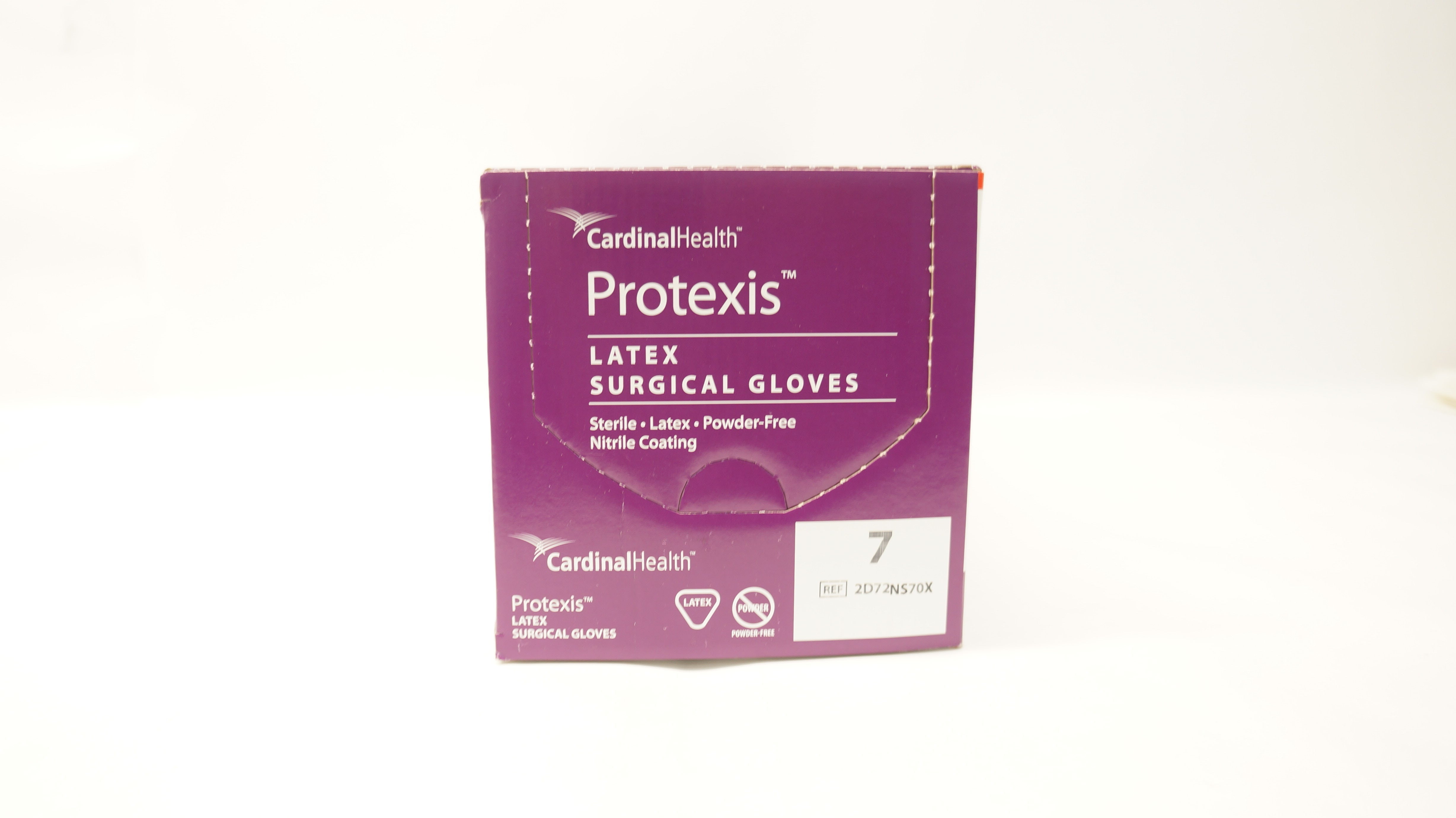 Cardinal Health 2D72NS70X Protexis Latex Surgical Gloves, Size 7 - Box of 50