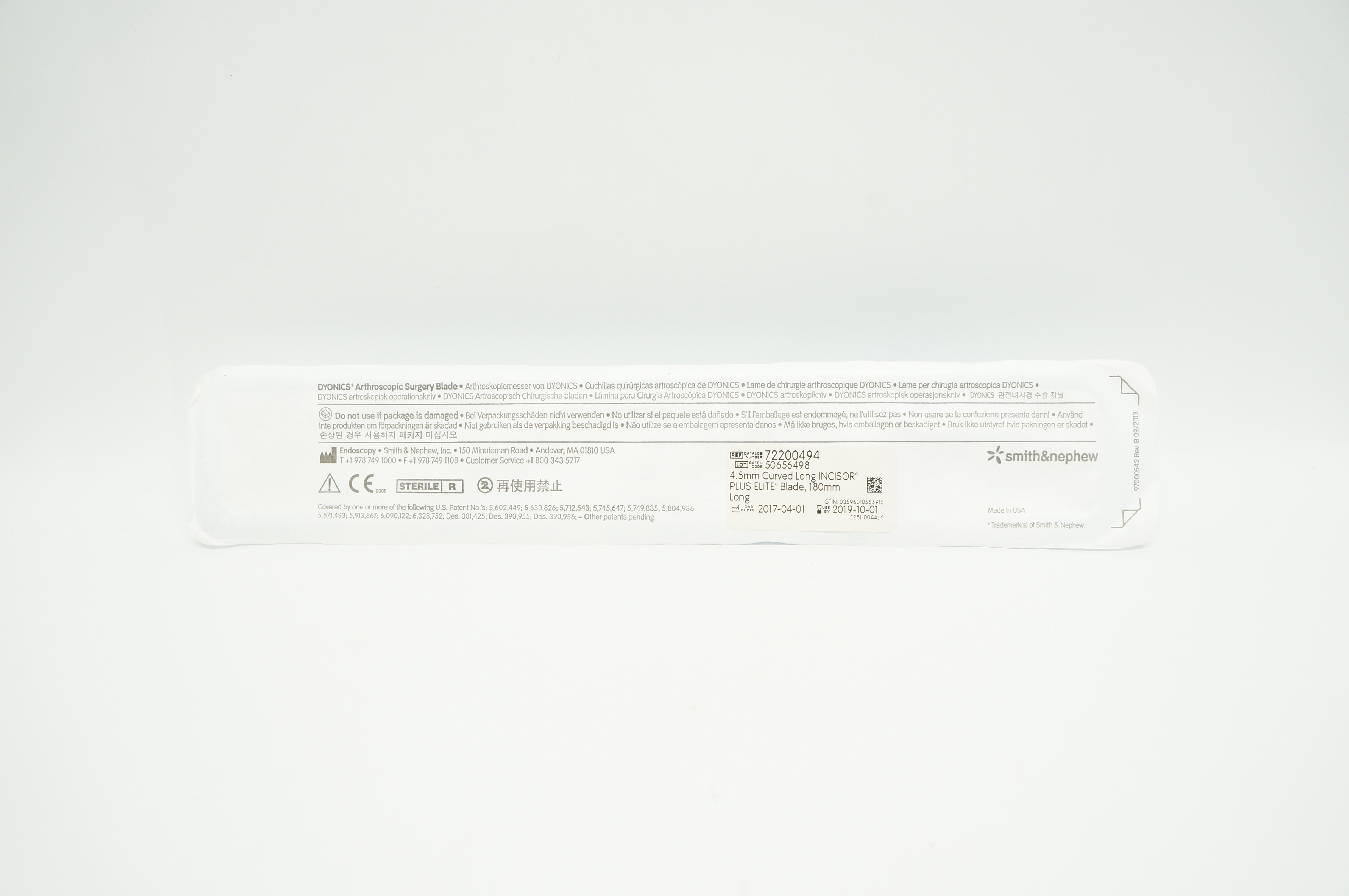 Smith&Nephew 72200494 Dyonics Arthroscopic Surgery Blade 4.5mm (x)