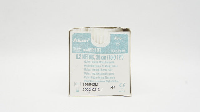 Alcon 8065692101 AU-5 Stre System Black Monofilament 0.2Metric, 30cm(x)-Box of12