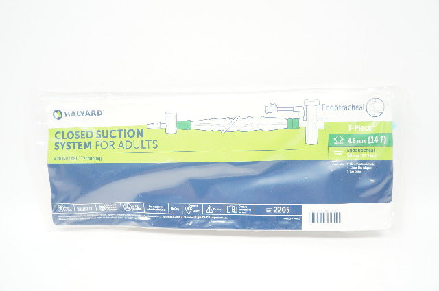 Halyard 2205 Endotracheal Closed Suction System For Adults 14Fx21.3in