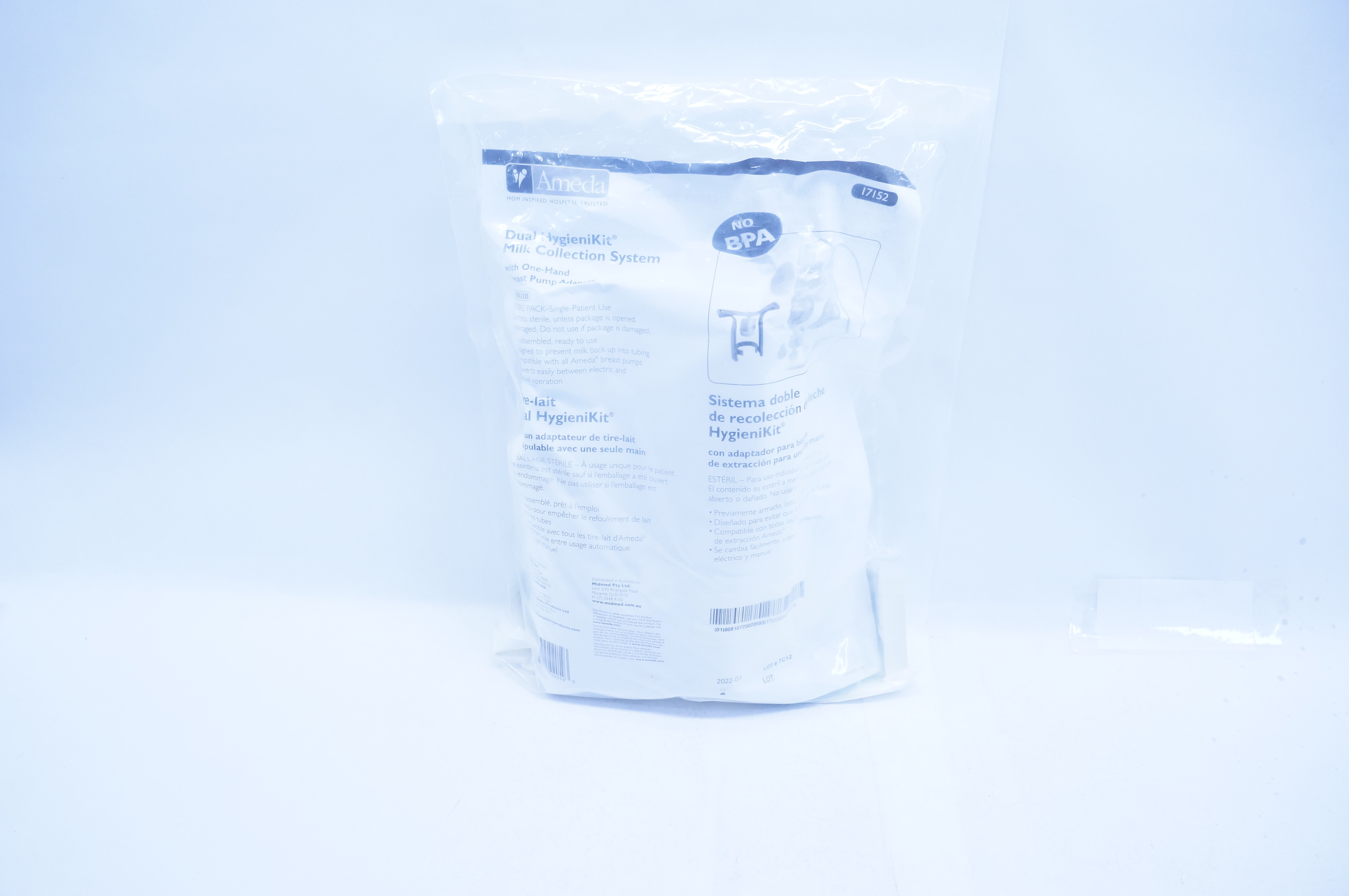 Ameda 17152 Dual HygieniKit Milk Collection System