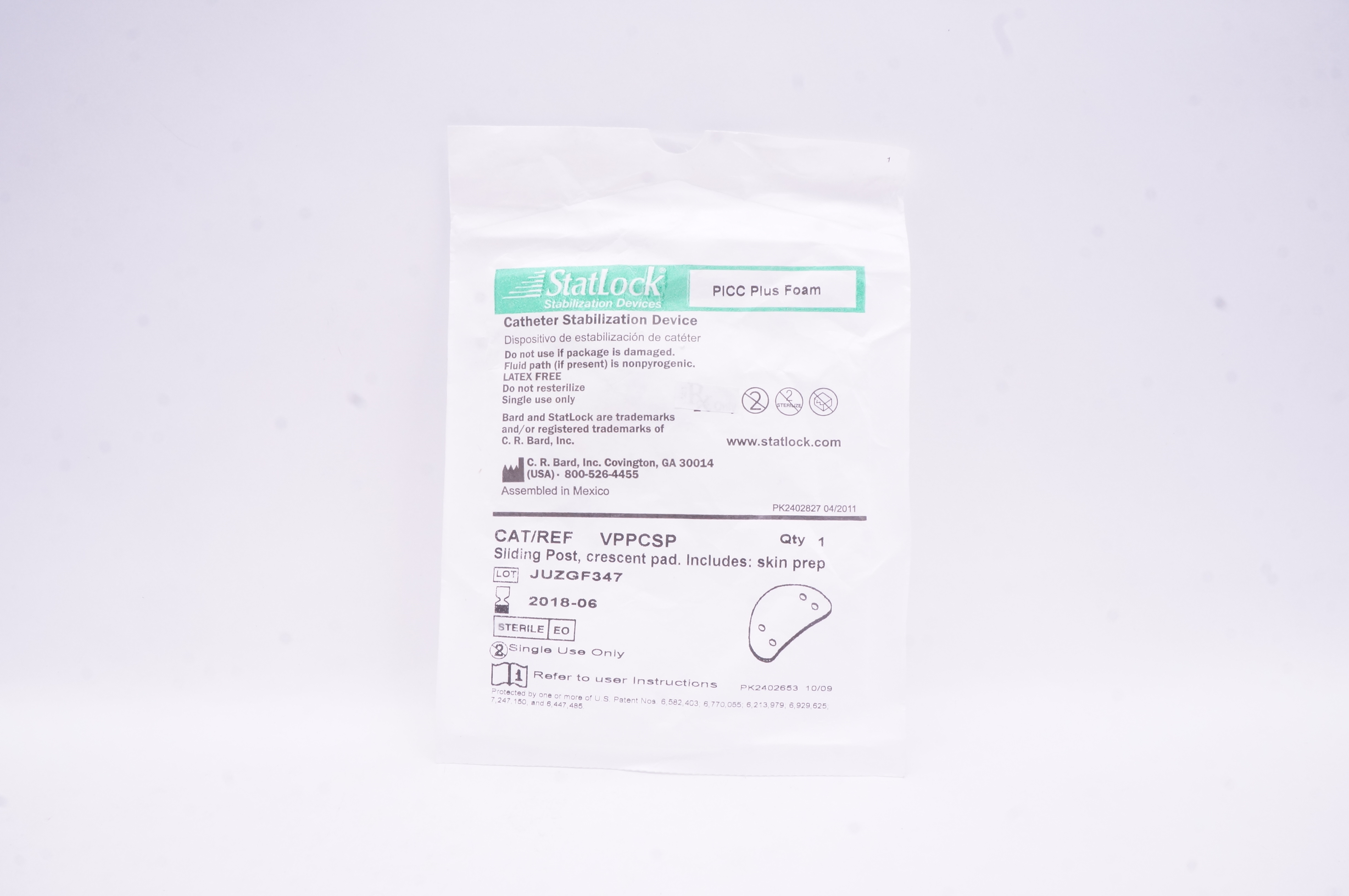 Bard VPPCSP StatLock Cath. Stabilization Device PICC Plus (x)