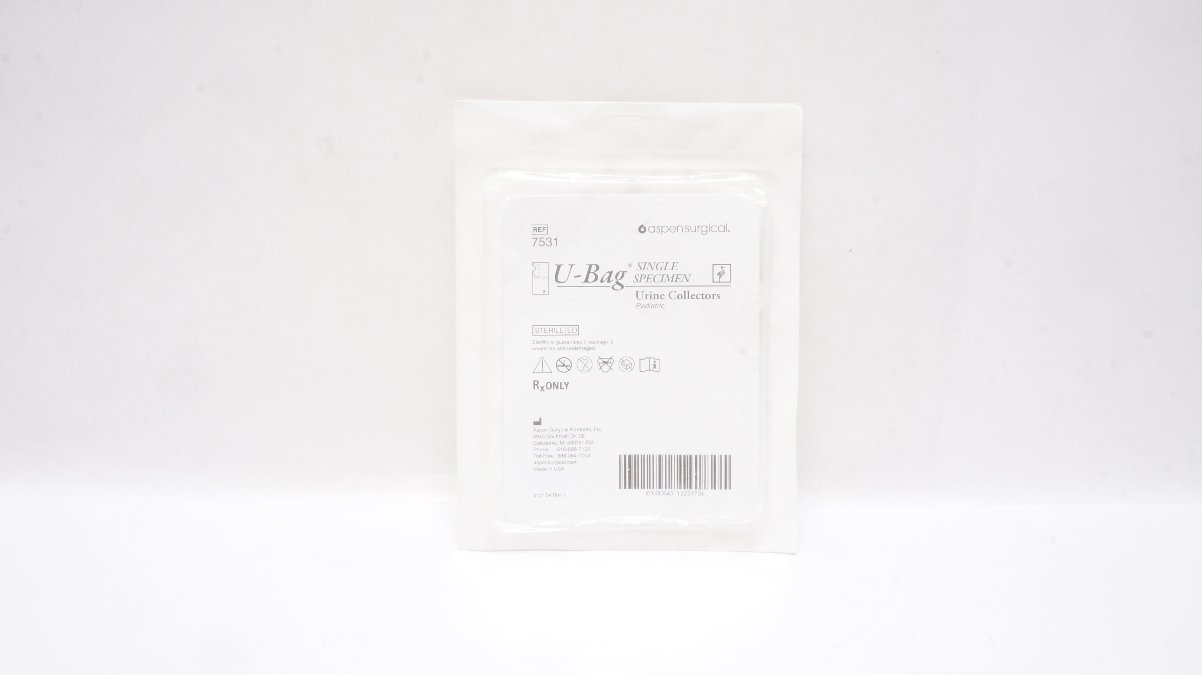 Aspen Surgical 7531 U-Bag Single Specimen Urine Collectors Pediatric