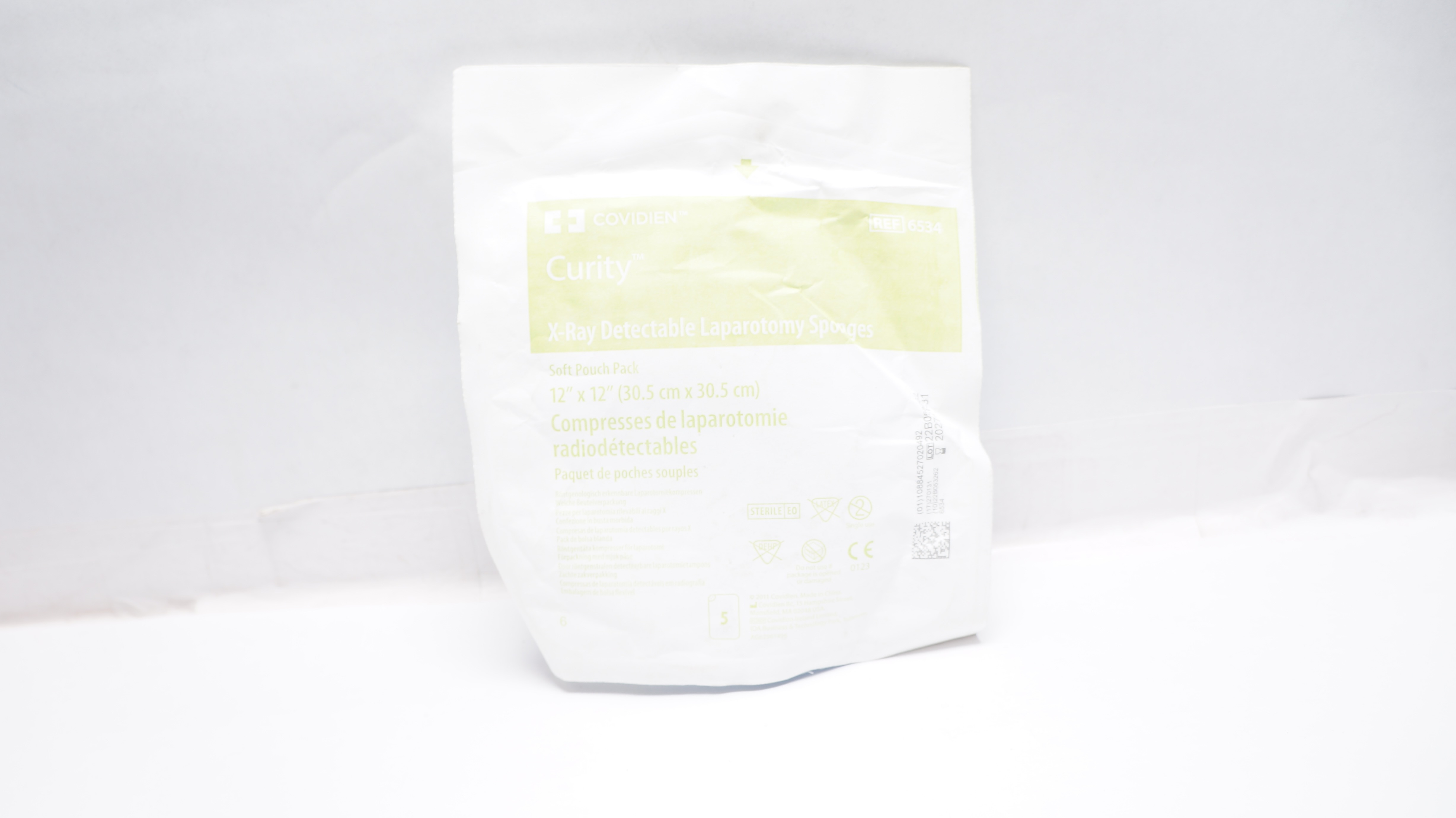 Covidien 6534 Curity X-Ray Detectable Laparotomy Sponges 12 x 12inch