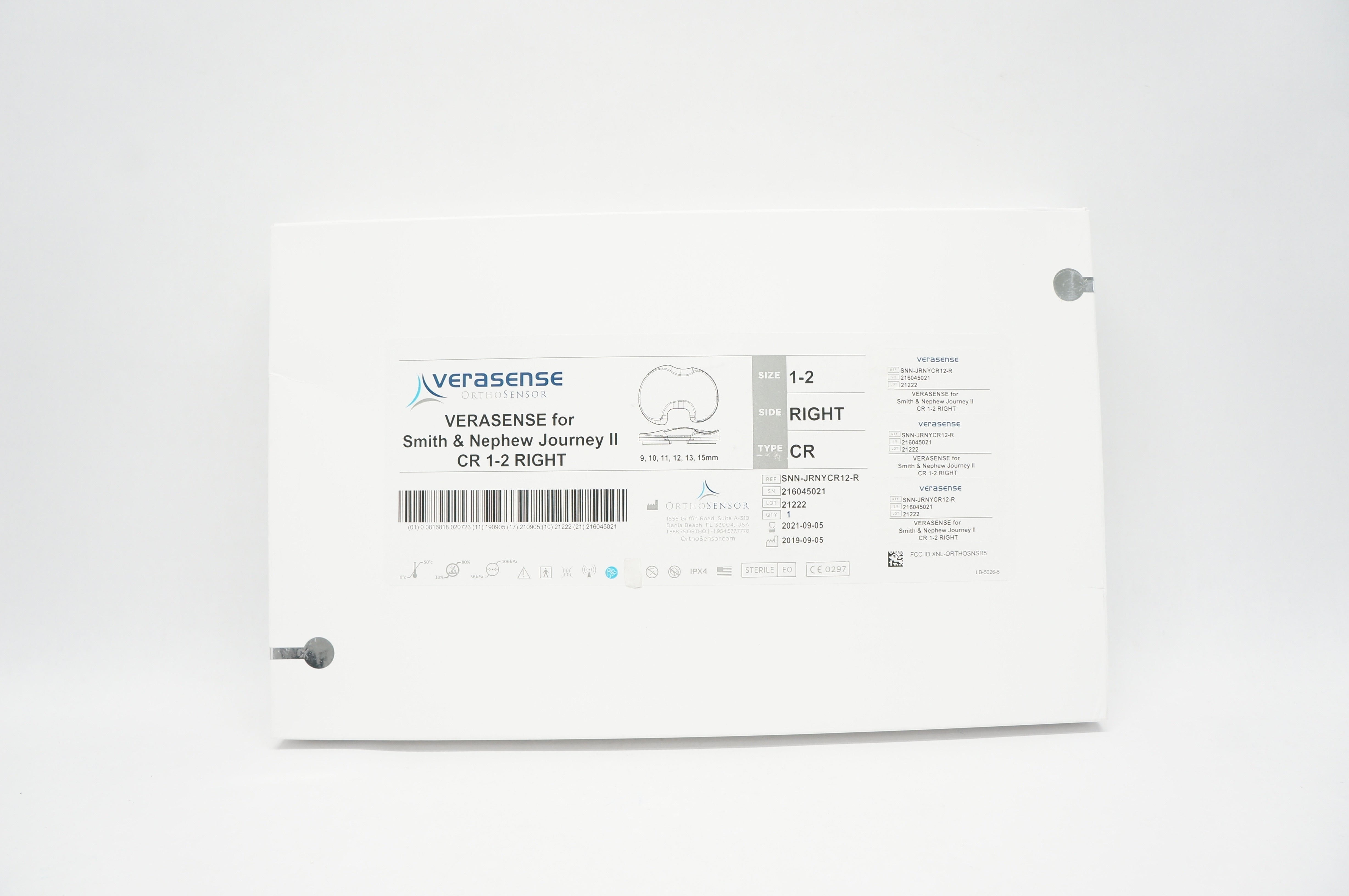 OrthoSensor SNN-JRNYCR12-R Verasense for Smith&Nephew Journey II CR 1-2 Right(x)