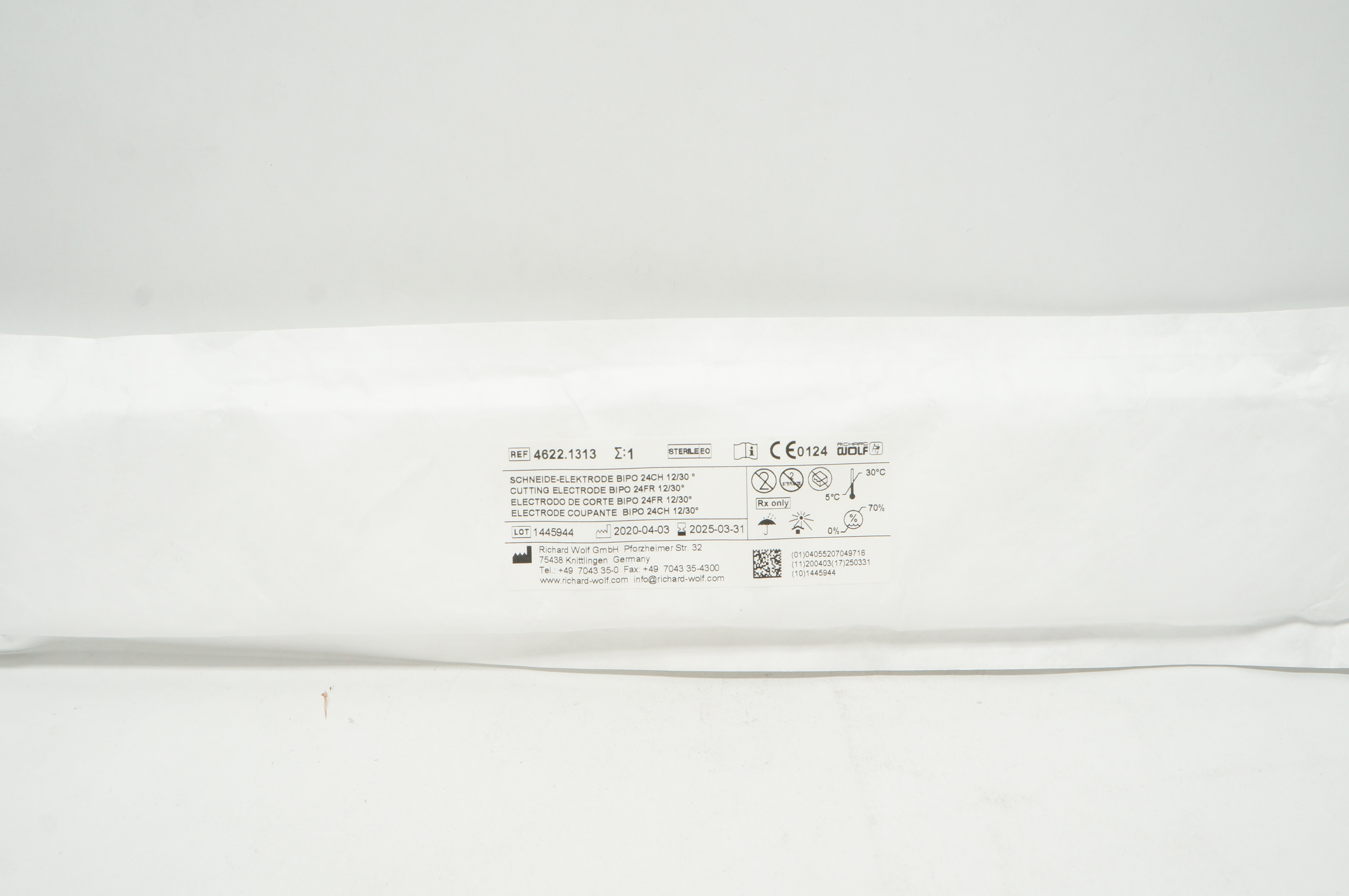 R.Wolf 4622.1313 Cutting Electrode Bipo 24Fr 12/30 Degree