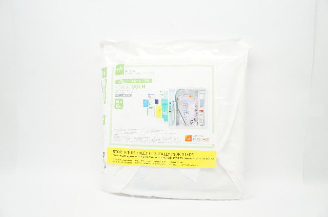 Medline URO170516SQ Silvertouch 1-Layer Foley Catheter Tray / Urine Meter 16Fr