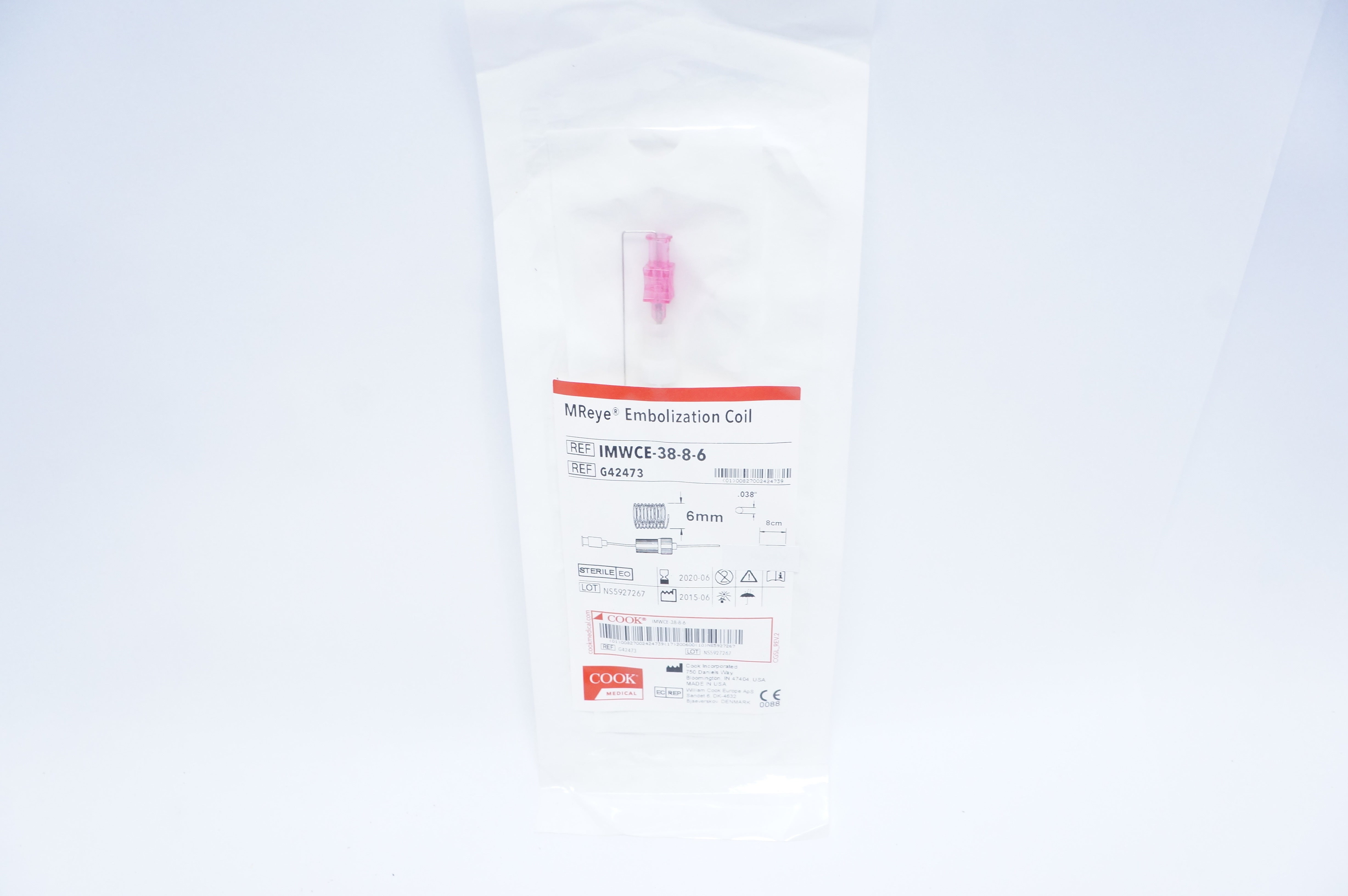 Cook Medical G42473 MReye Embolization Coil 6mm (x)