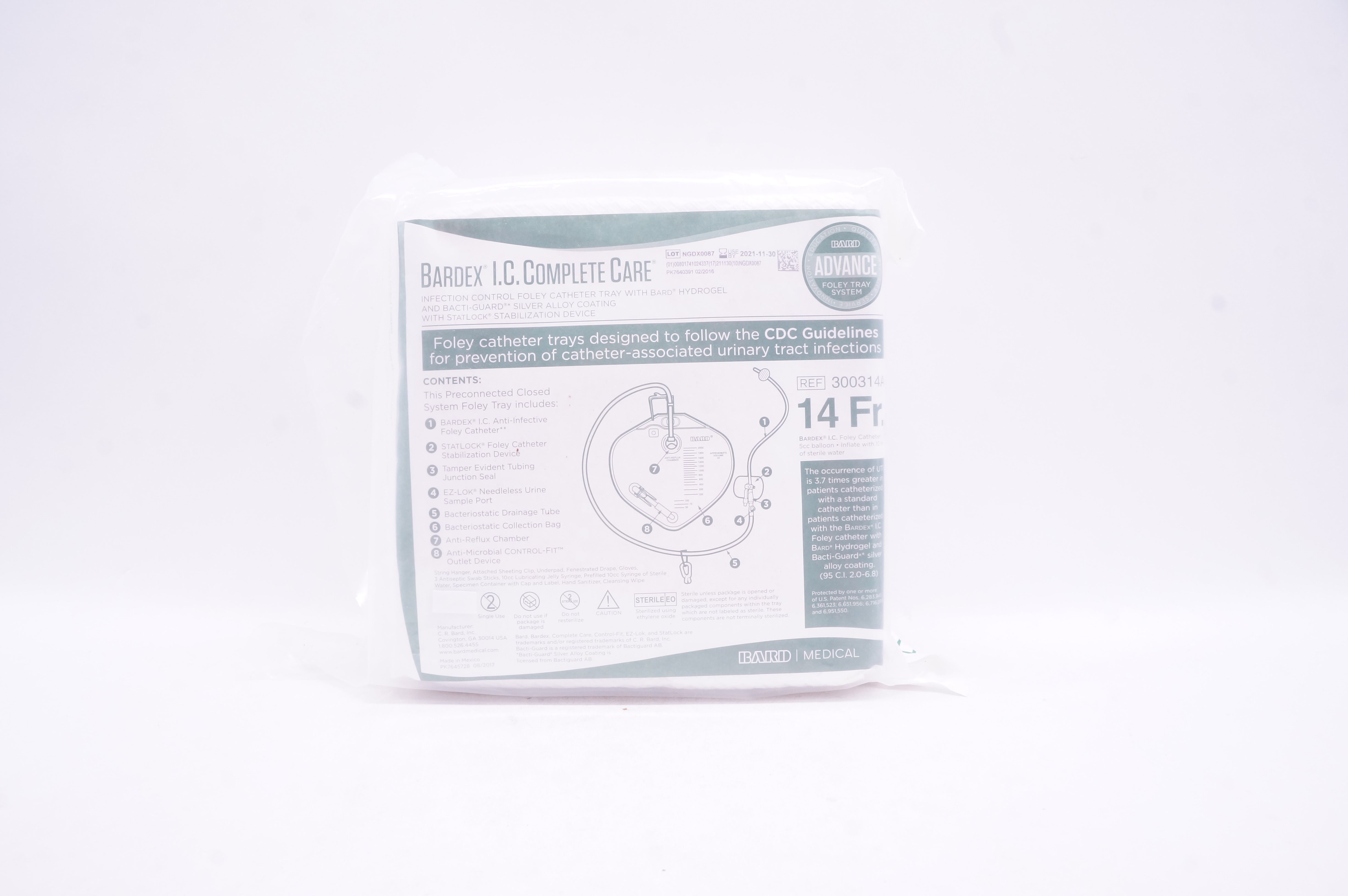 Bard 300314A Bardex I.C. Complete Care 14Fr.