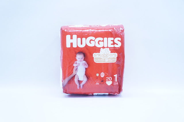 Huggies BI015417B Little Snugglers Diapers Couches Up to 14IB - Box of 20