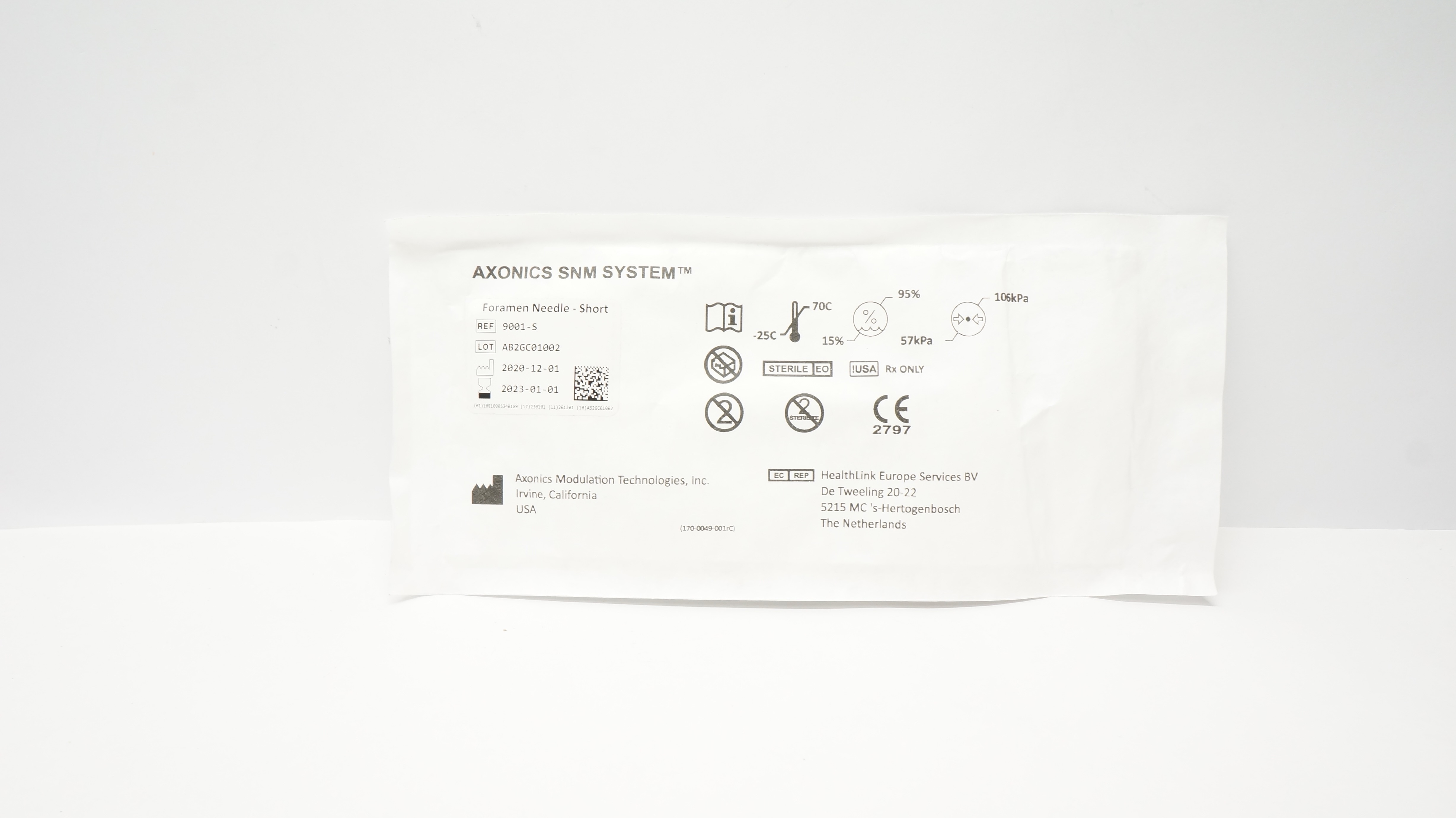 Axonix 9001-S Foramen Ndle, Short (x)