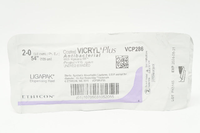 Ethicon VCP286 2-0 VICRYL Plus LIGAPAK Dispensing Reel, 54inch