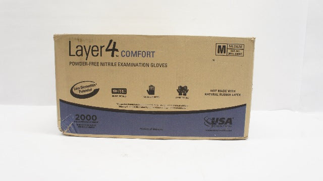 USA Scientific 3915-3300C Layer4  Nitrile Examination Gloves (x) - Box of 2000