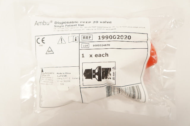 Ambu 199002020 Respiratory Care Disposable PEEP 20 valve 30mm I.D.