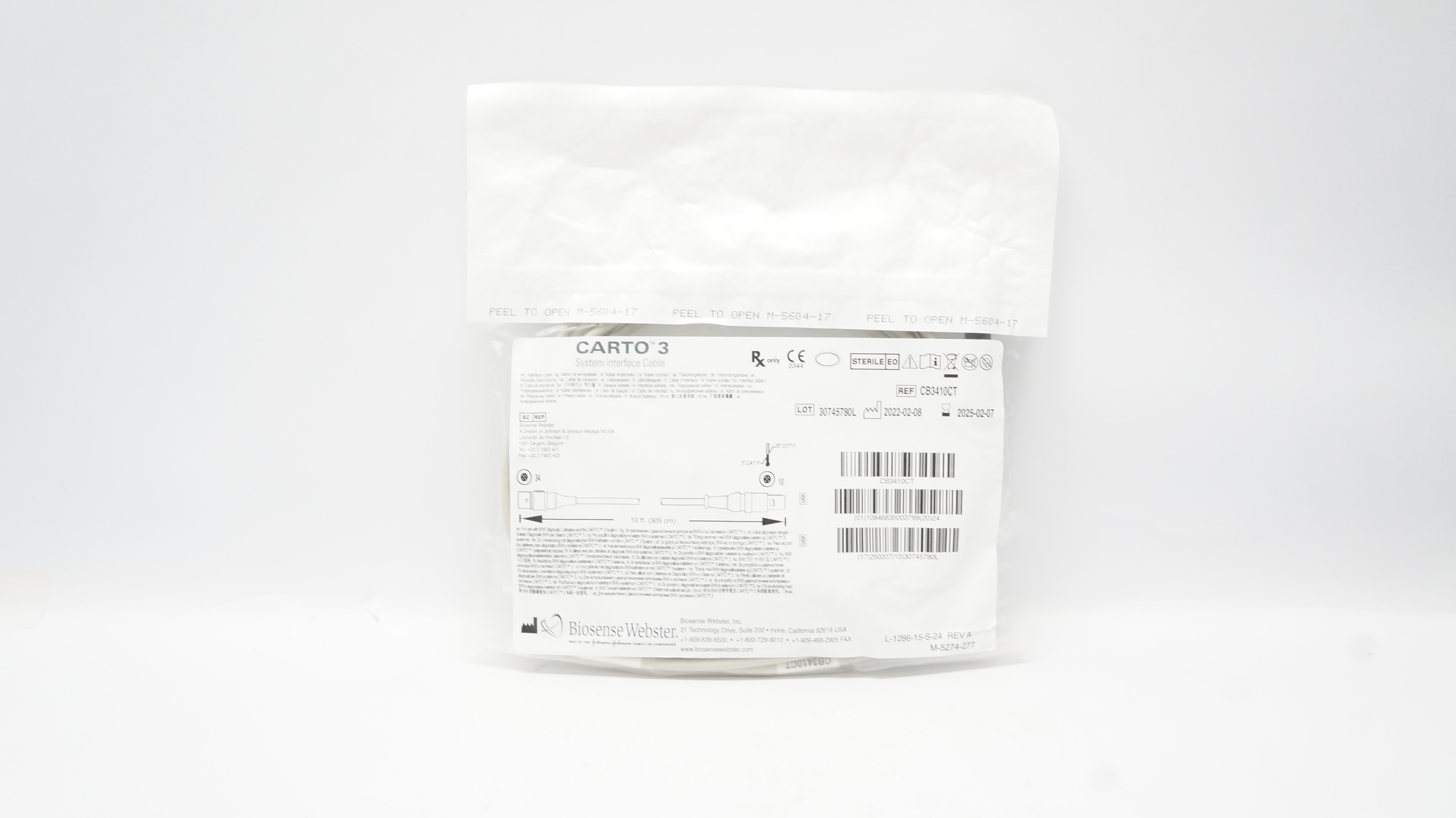 Biosense Webster CB3410CT Carto 3 System Interface Cable 10Ft (x)