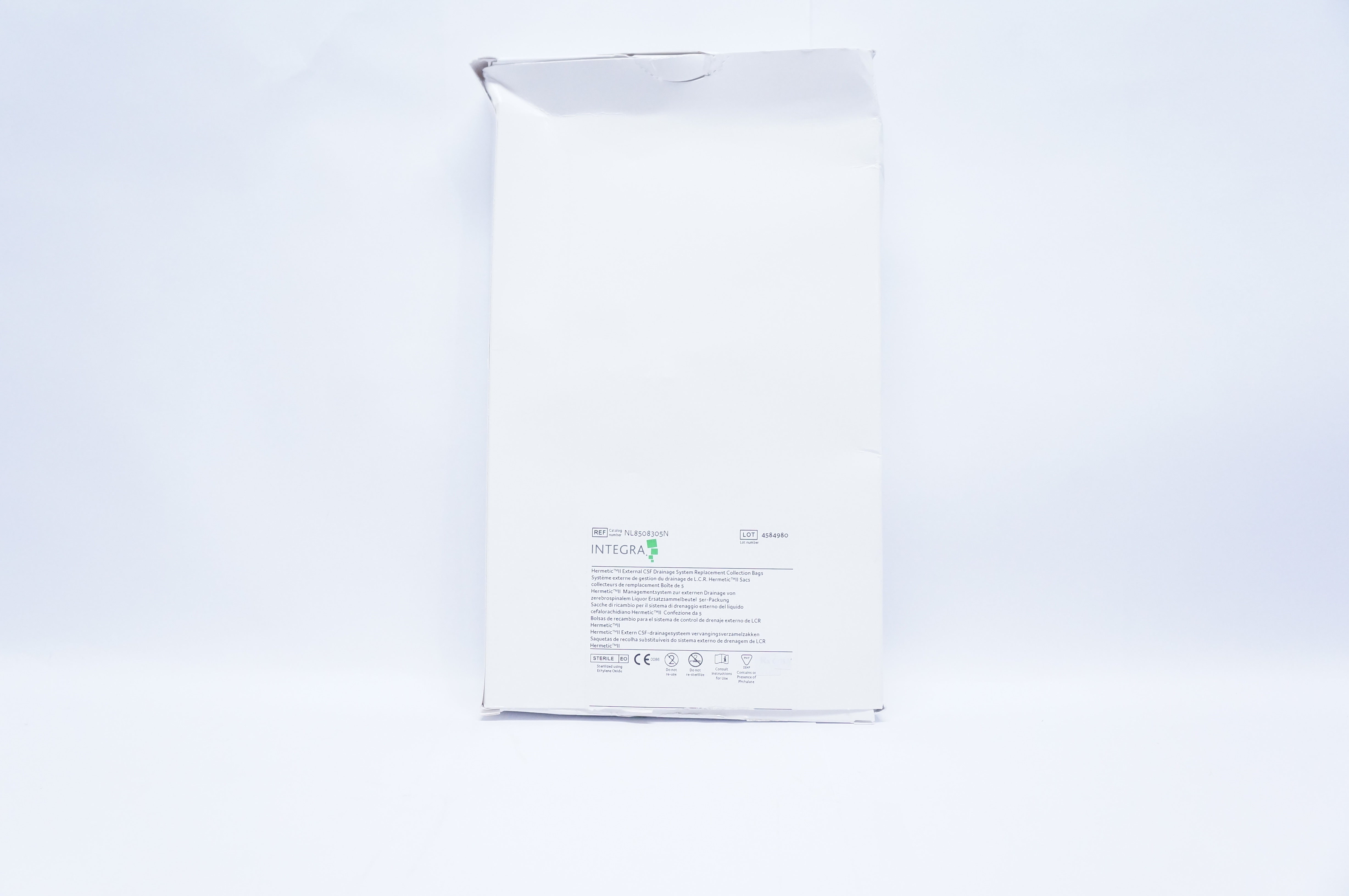 Integra NL8508305N Hermetic II External CSF Drainage System Replacement Collection Bags 700ml